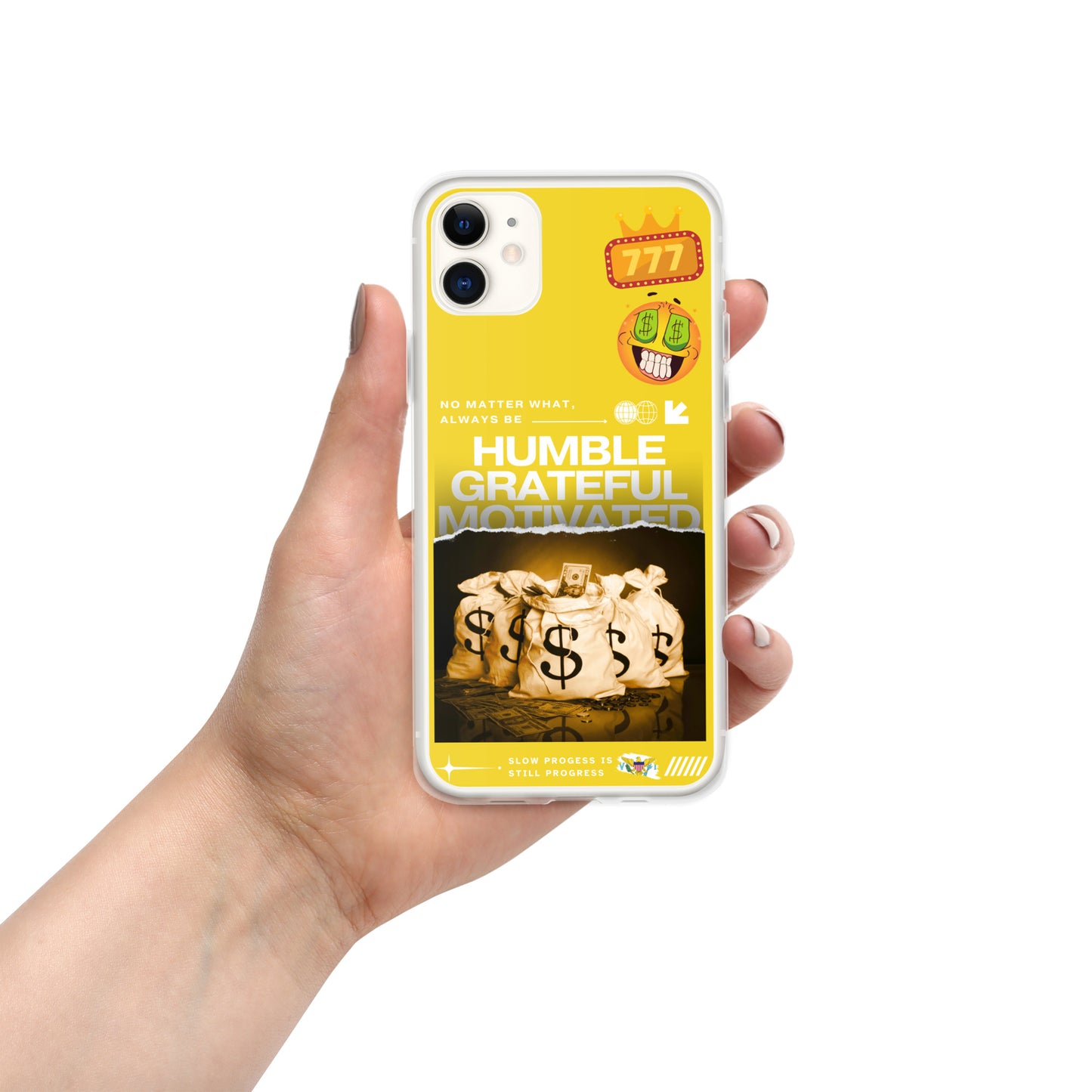 Grateful Hustle Exotic Lifestyle Case for iPhone® (Yellow)