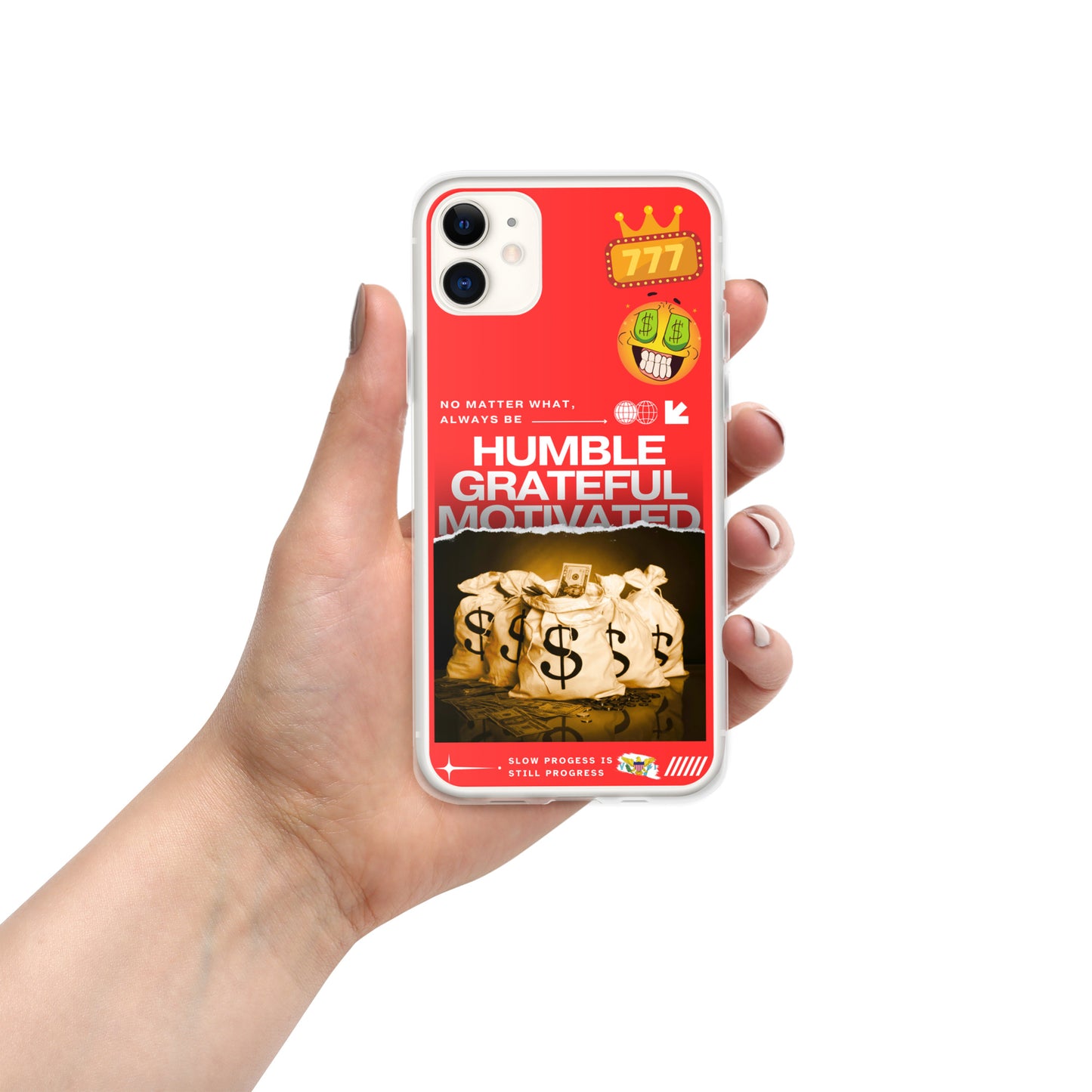 Grateful Hustle Exotic Lifestyle Case for iPhone® (Red)