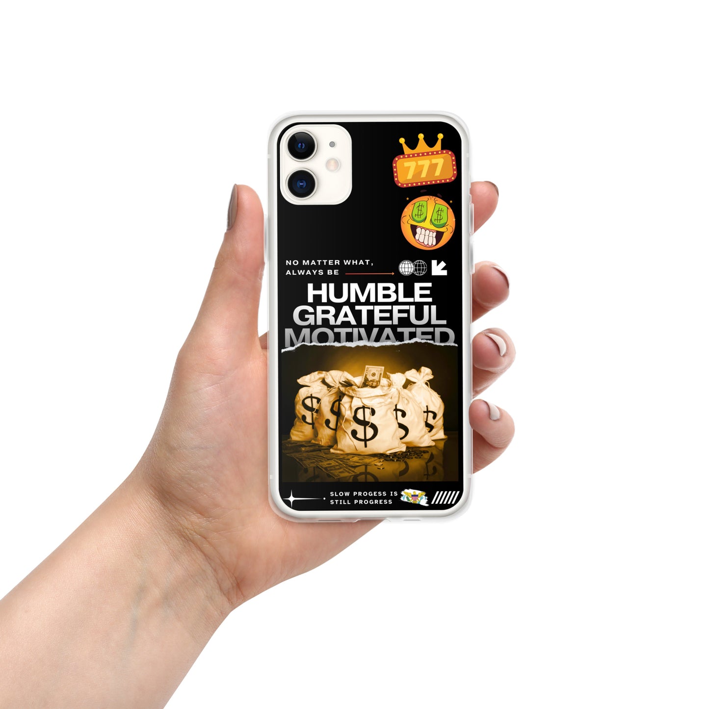 Grateful Hustle Exotic Lifestyle Case for iPhone® (Black)