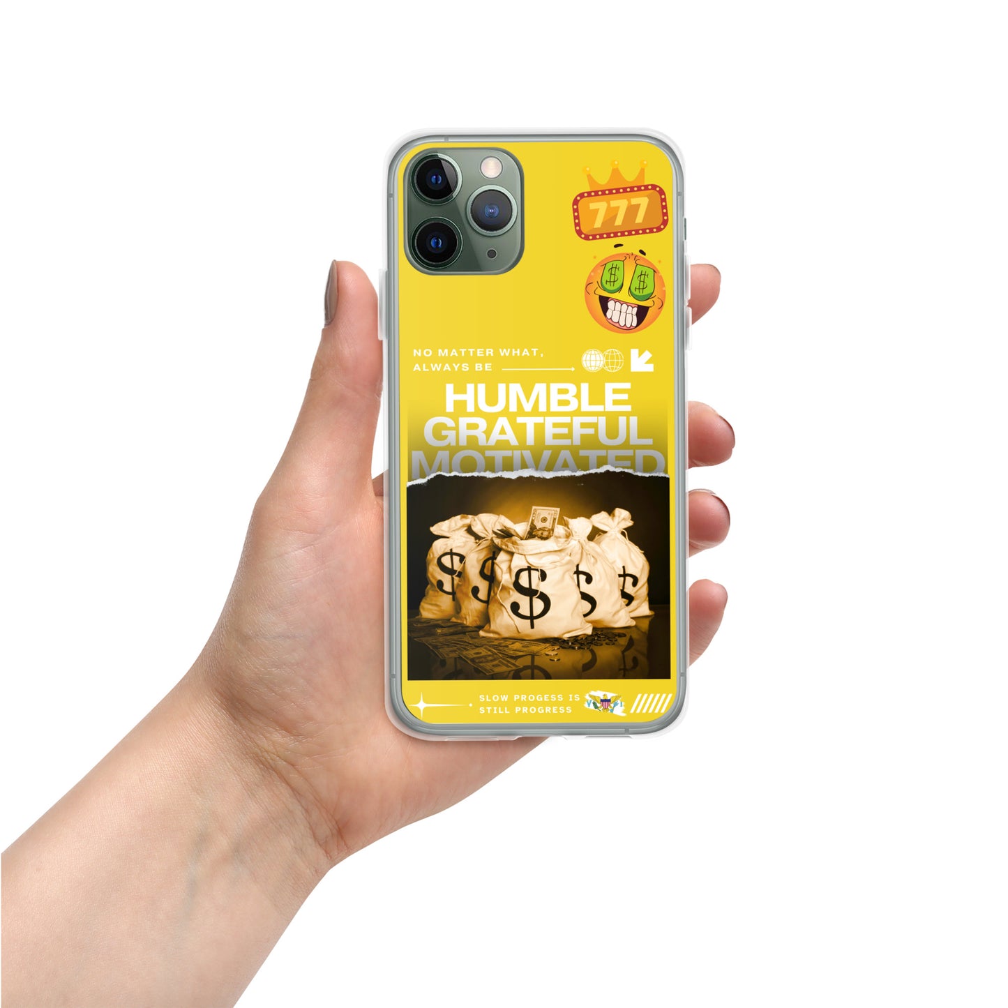 Grateful Hustle Exotic Lifestyle Case for iPhone® (Yellow)