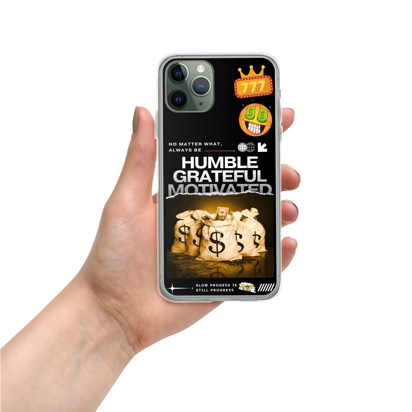 Grateful Hustle Exotic Lifestyle Case for iPhone® (Black)