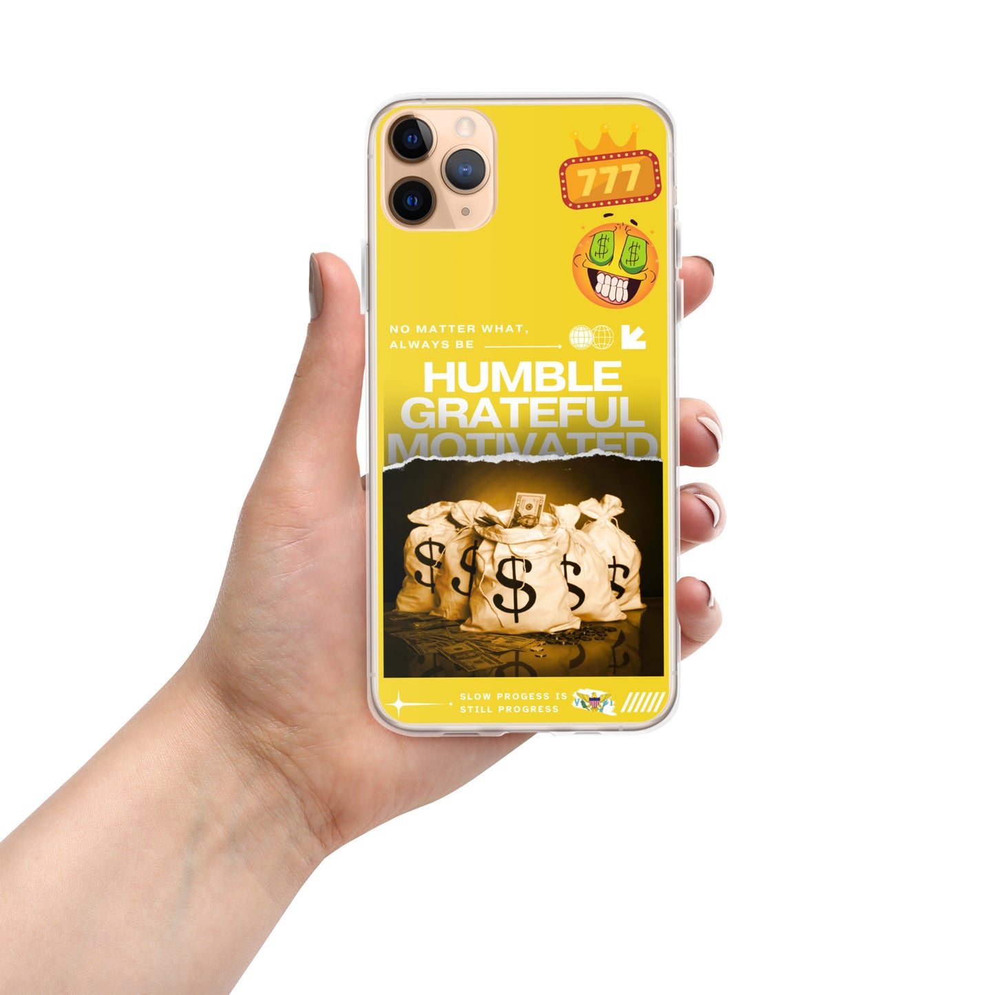 Grateful Hustle Exotic Lifestyle Case for iPhone® (Yellow)