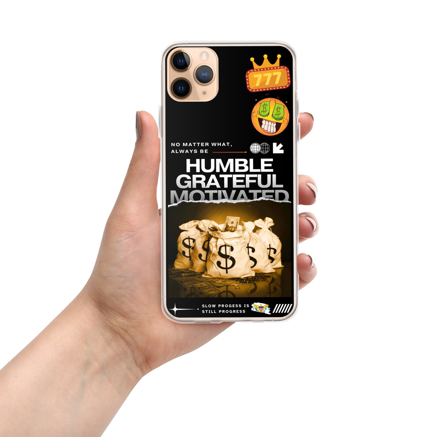 Grateful Hustle Exotic Lifestyle Case for iPhone® (Black)