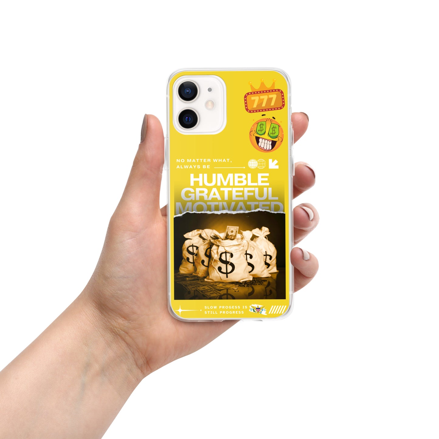 Grateful Hustle Exotic Lifestyle Case for iPhone® (Yellow)