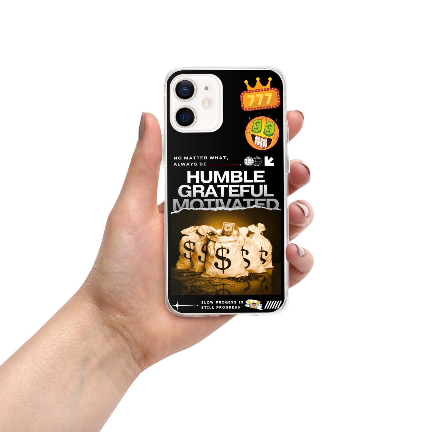 Grateful Hustle Exotic Lifestyle Case for iPhone® (Black)