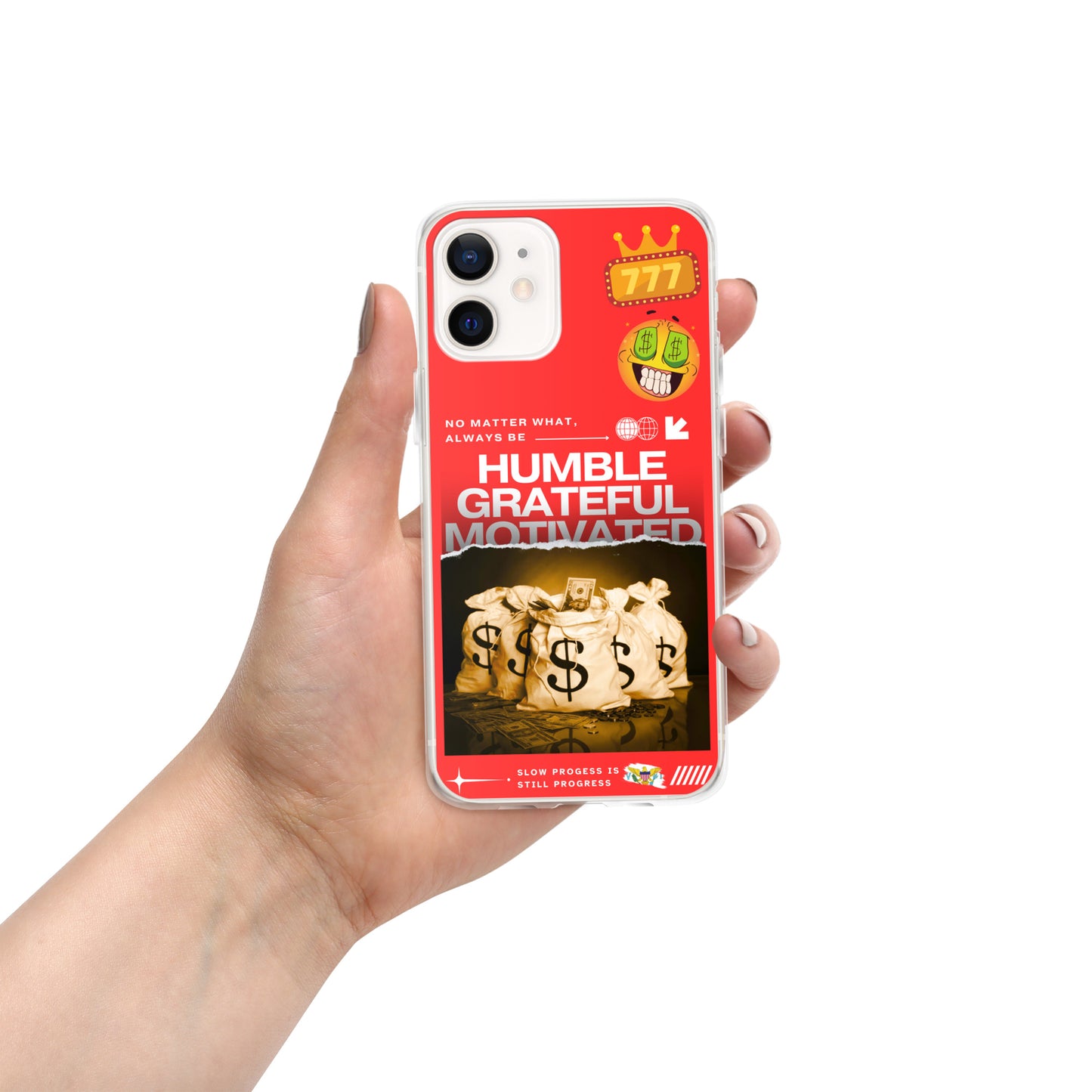 Grateful Hustle Exotic Lifestyle Case for iPhone® (Red)