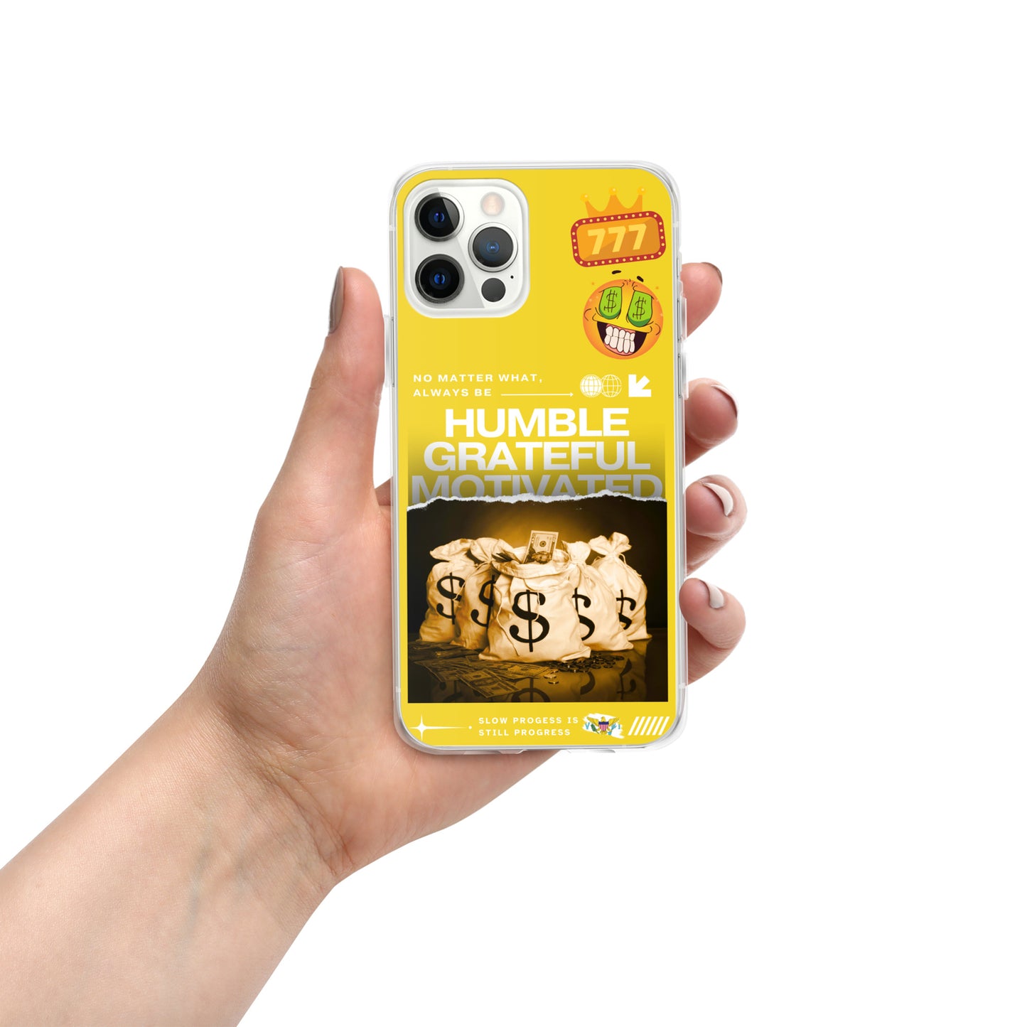 Grateful Hustle Exotic Lifestyle Case for iPhone® (Yellow)