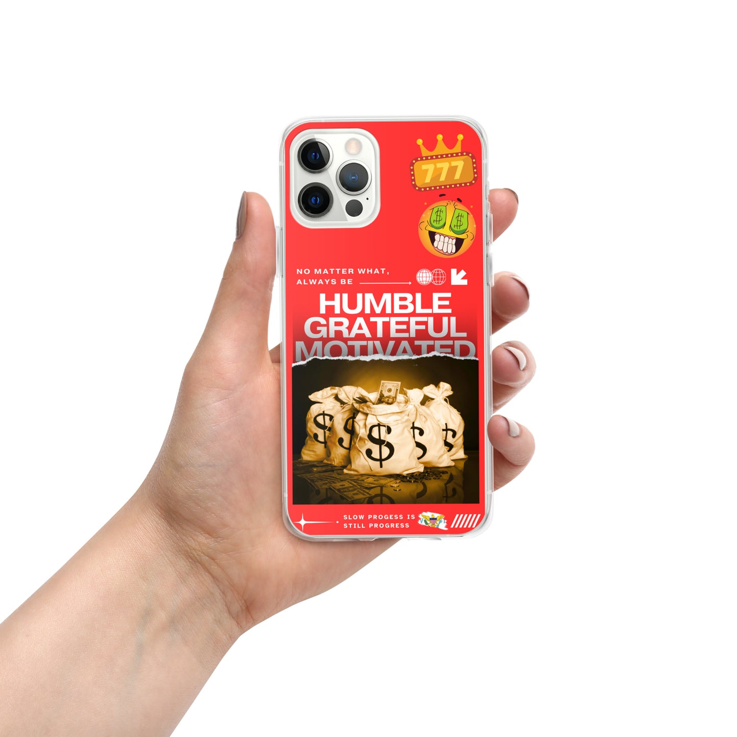 Grateful Hustle Exotic Lifestyle Case for iPhone® (Red)