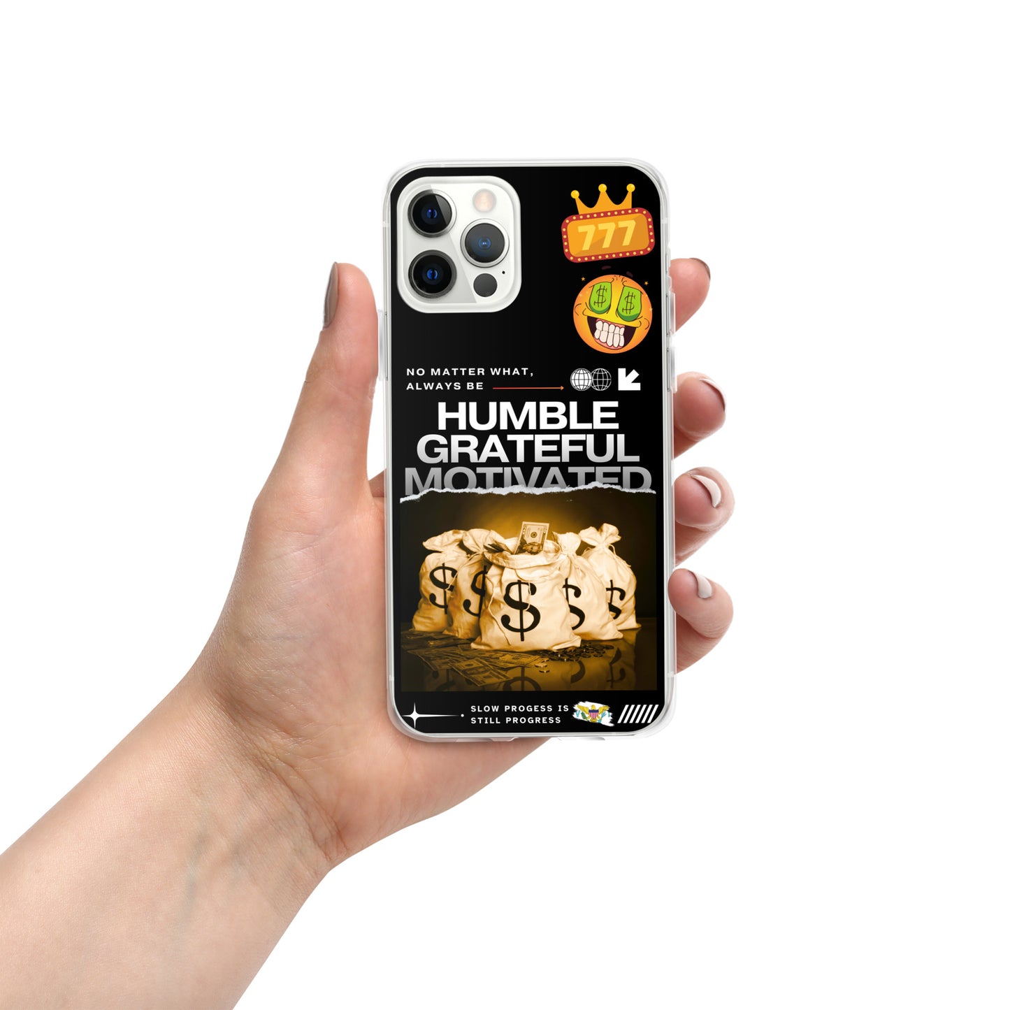 Grateful Hustle Exotic Lifestyle Case for iPhone® (Black)