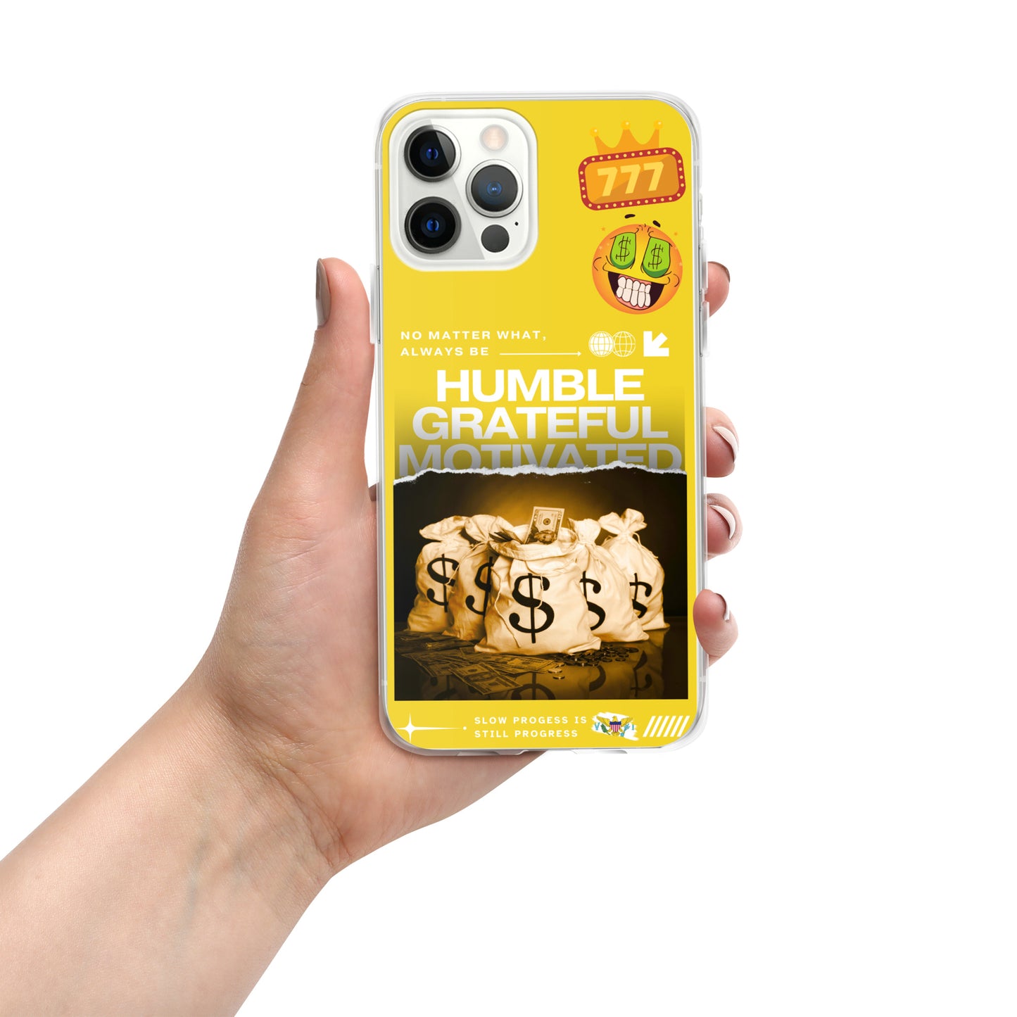 Grateful Hustle Exotic Lifestyle Case for iPhone® (Yellow)