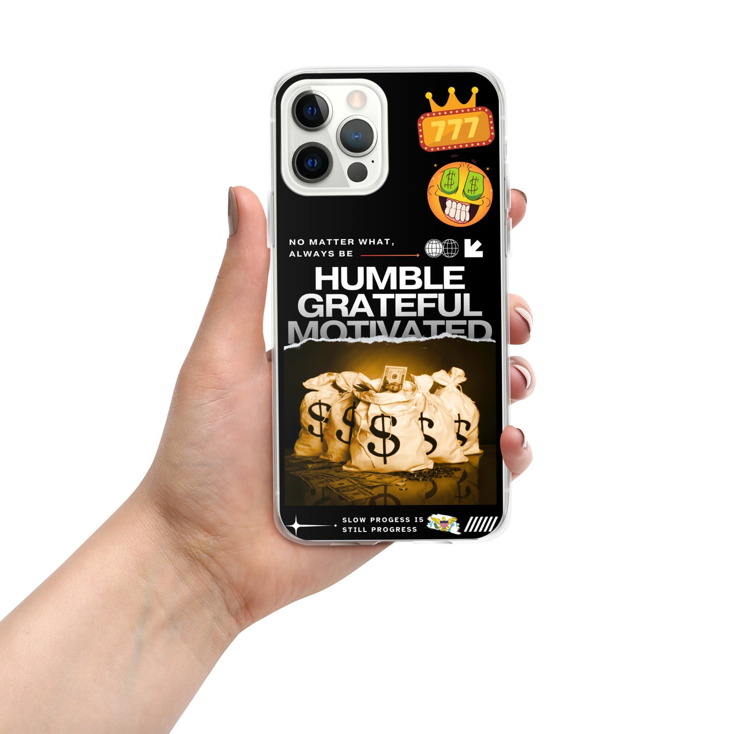 Grateful Hustle Exotic Lifestyle Case for iPhone® (Black)