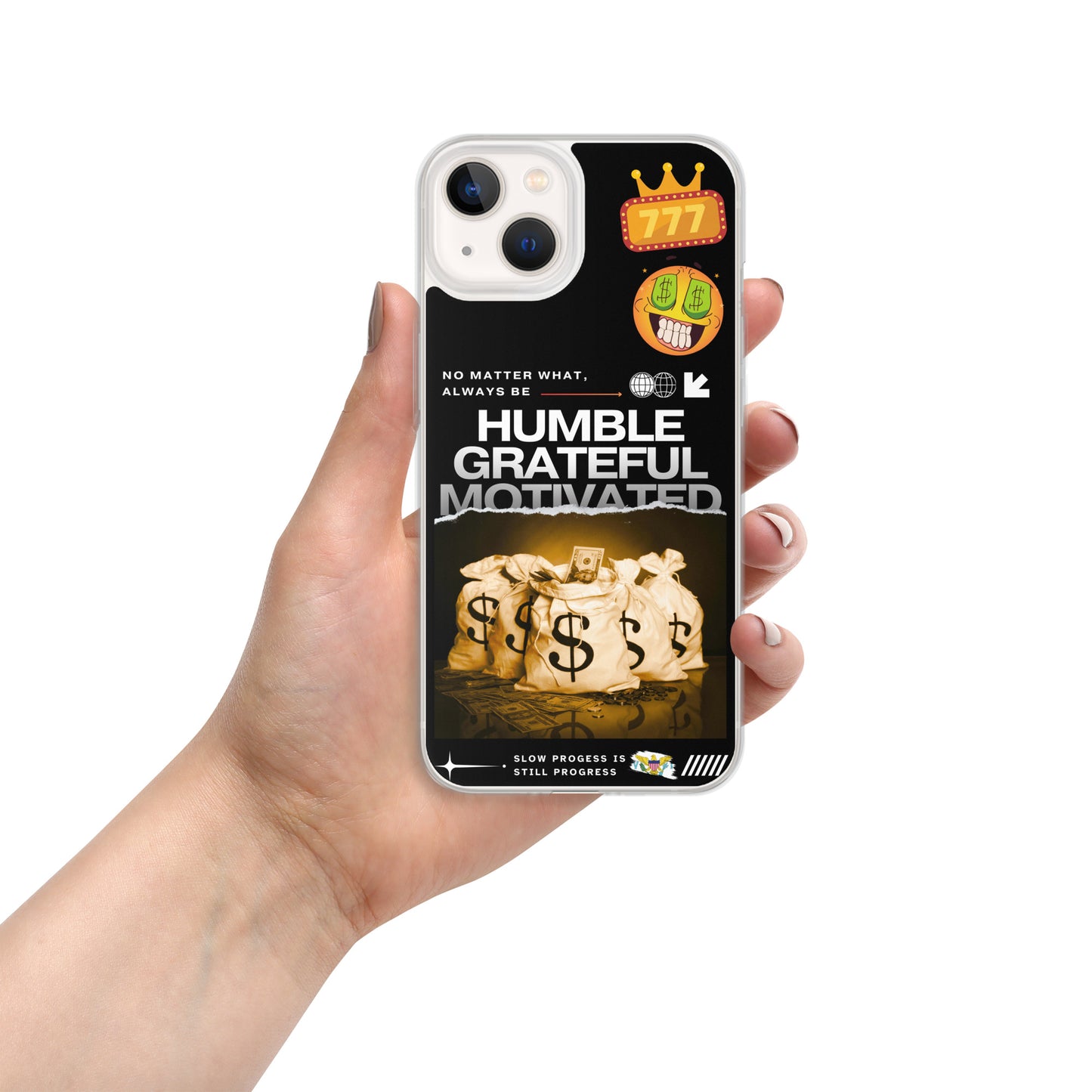 Grateful Hustle Exotic Lifestyle Case for iPhone® (Black)