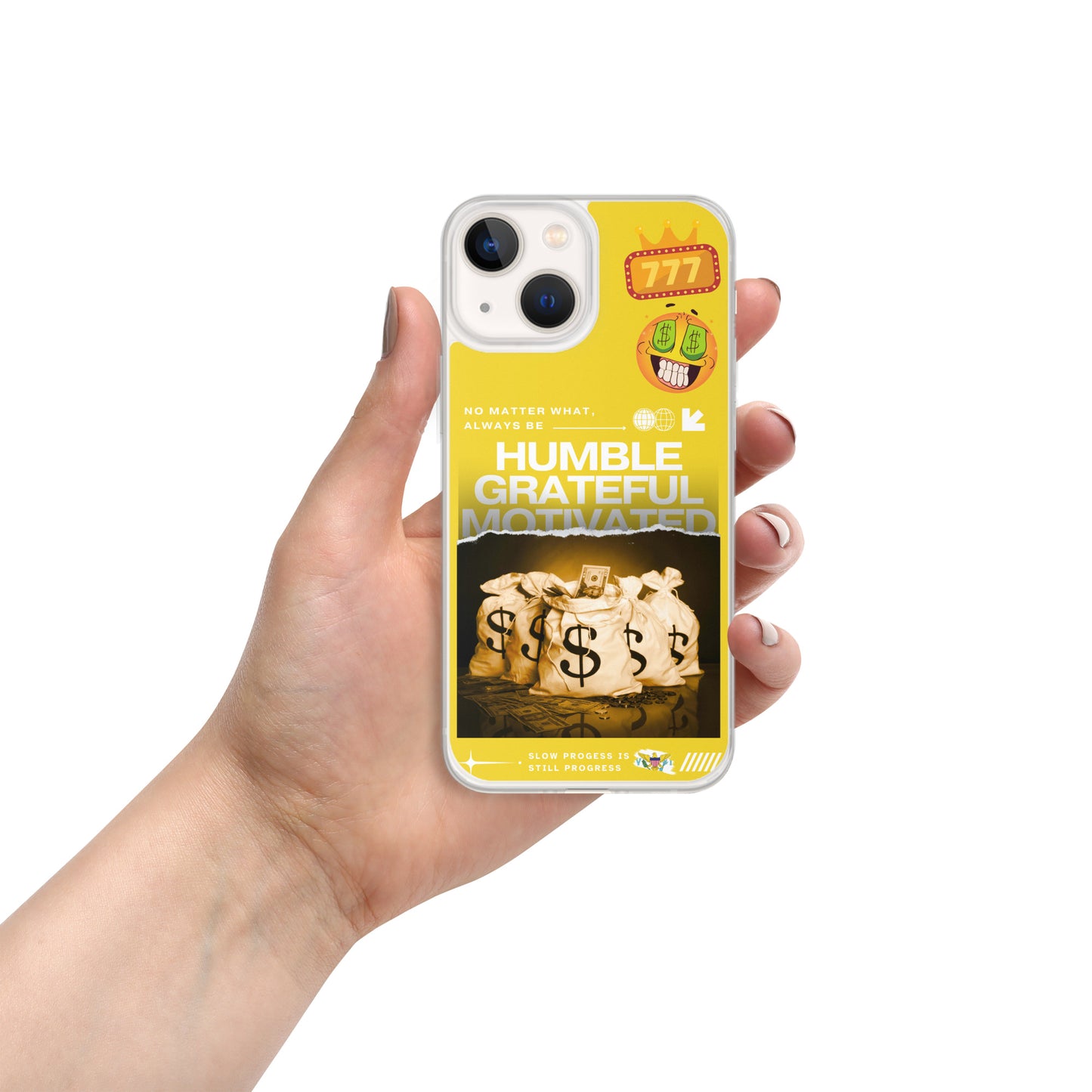 Grateful Hustle Exotic Lifestyle Case for iPhone® (Yellow)