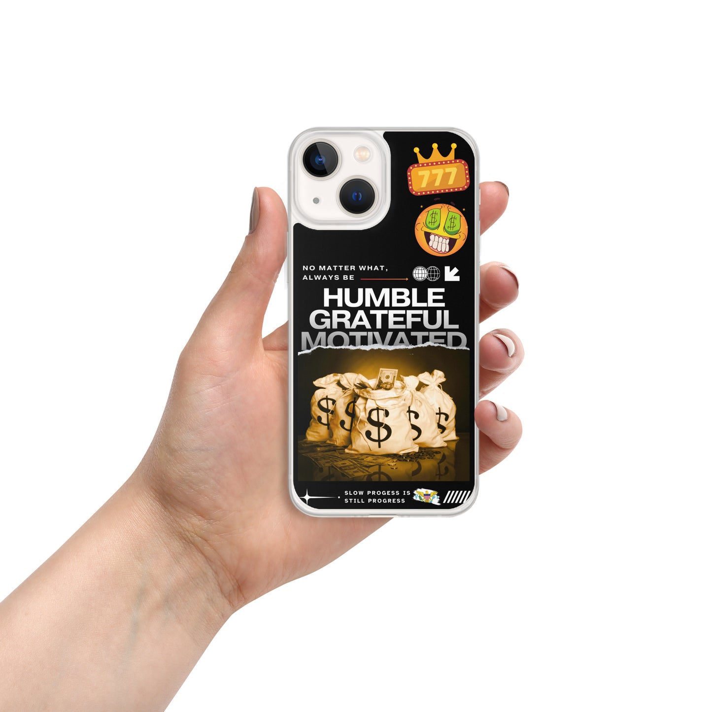 Grateful Hustle Exotic Lifestyle Case for iPhone® (Black)