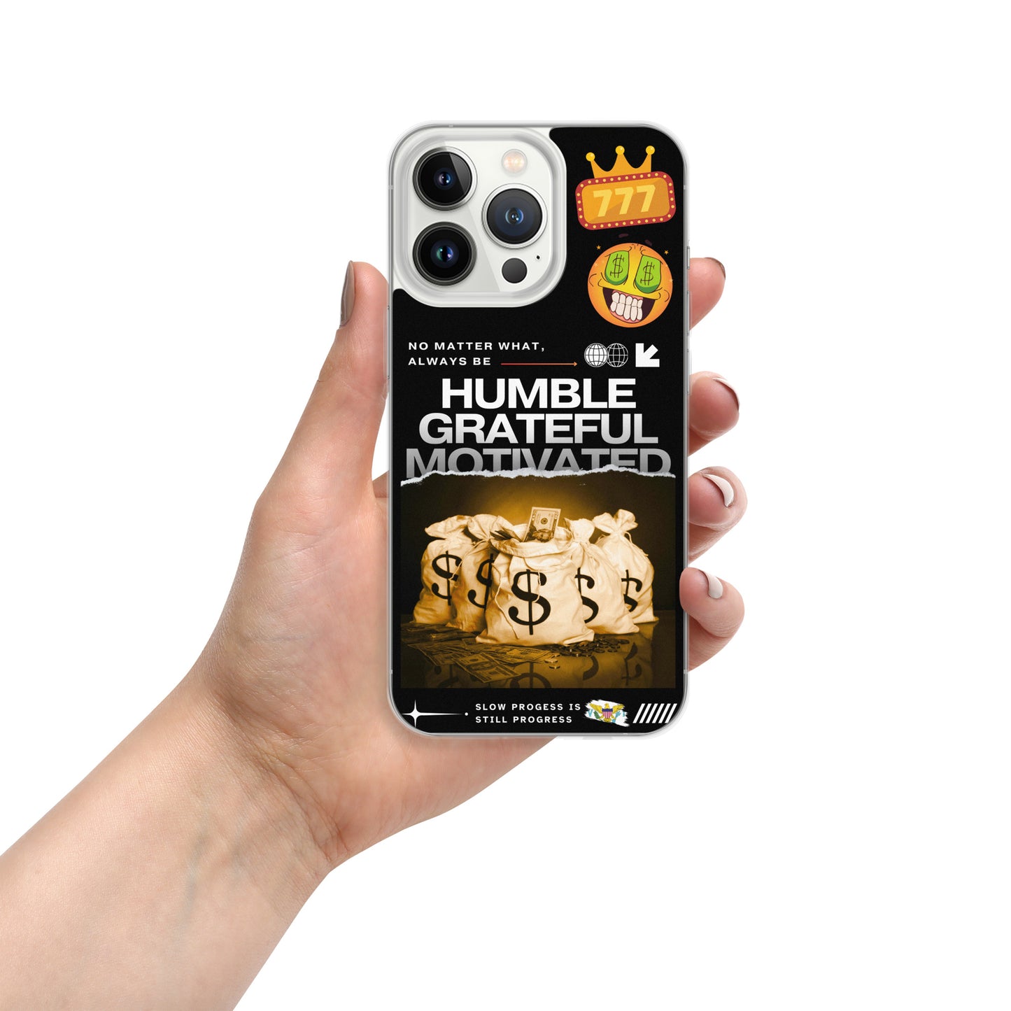 Grateful Hustle Exotic Lifestyle Case for iPhone® (Black)