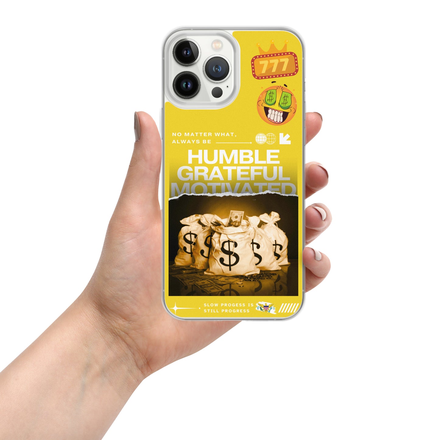 Grateful Hustle Exotic Lifestyle Case for iPhone® (Yellow)