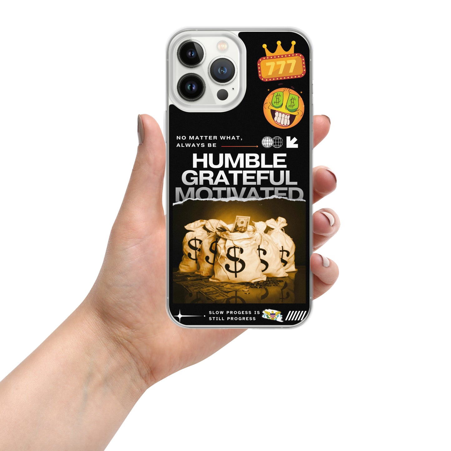 Grateful Hustle Exotic Lifestyle Case for iPhone® (Black)