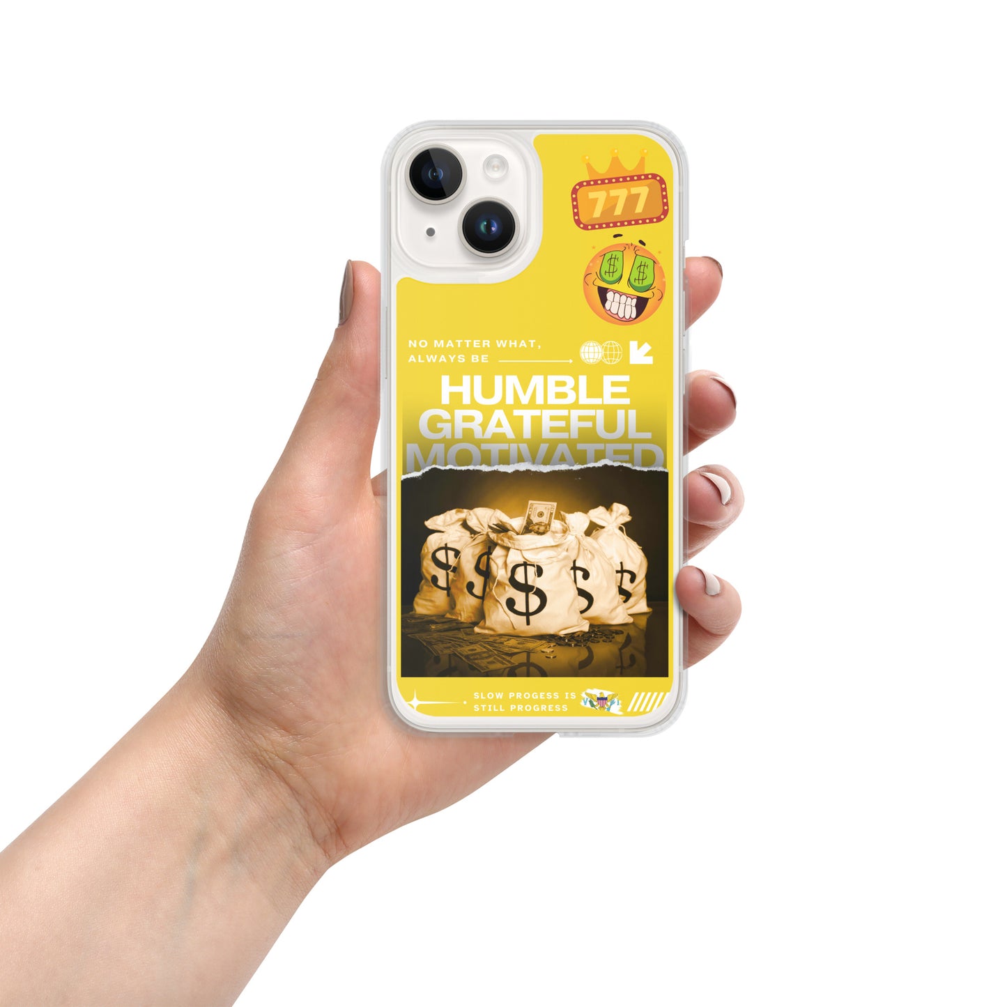 Grateful Hustle Exotic Lifestyle Case for iPhone® (Yellow)