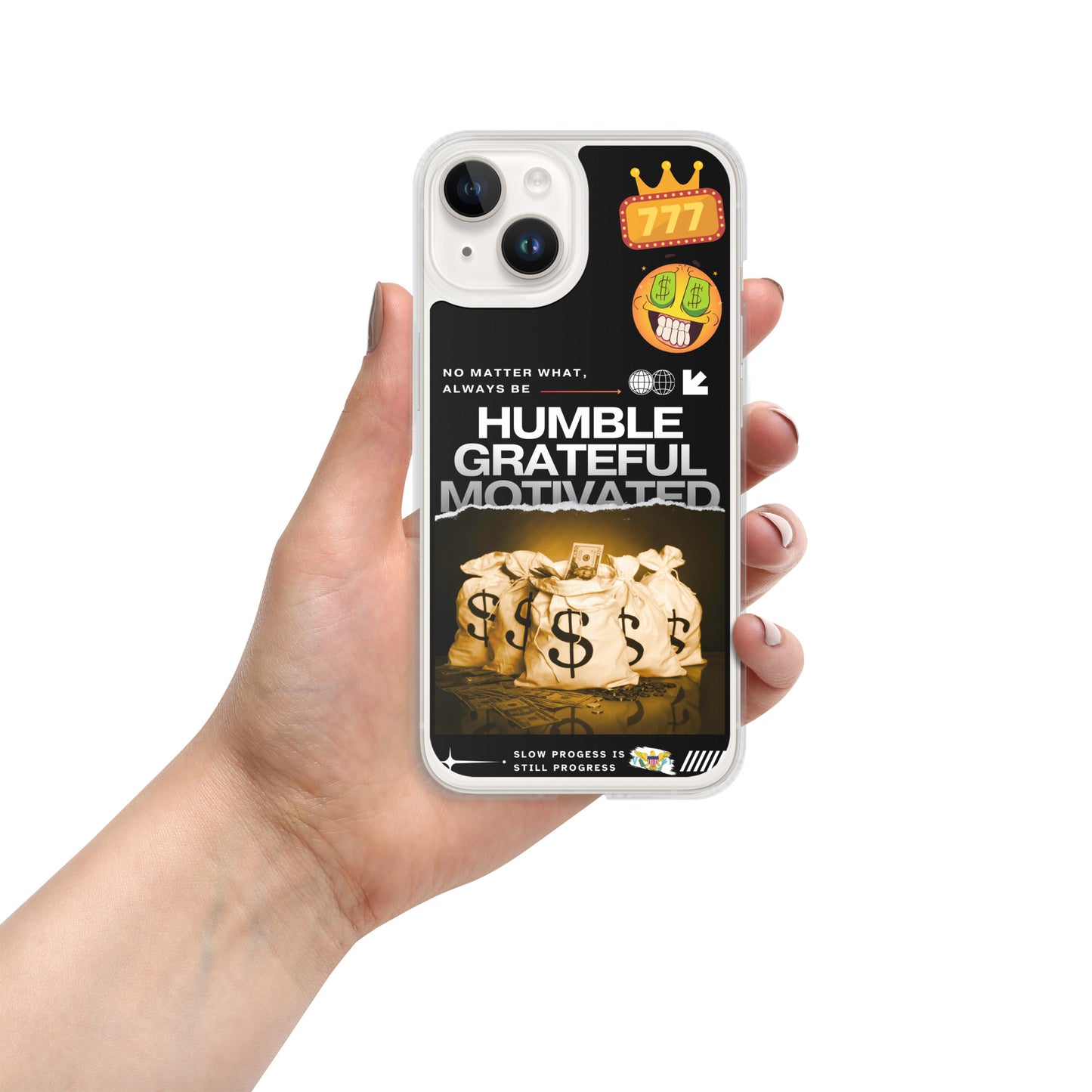 Grateful Hustle Exotic Lifestyle Case for iPhone® (Black)