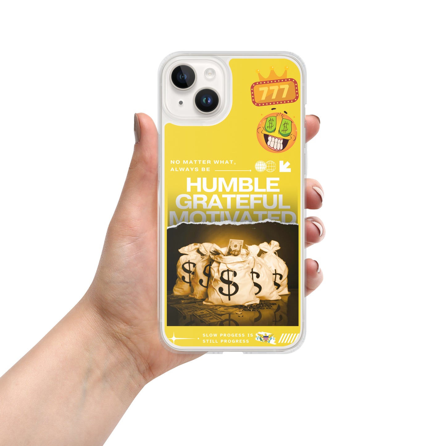 Grateful Hustle Exotic Lifestyle Case for iPhone® (Yellow)