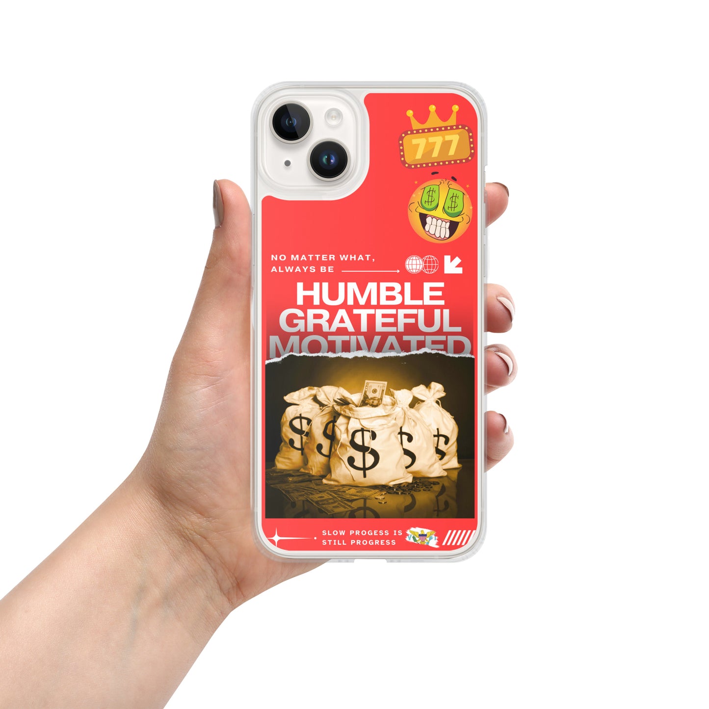 Grateful Hustle Exotic Lifestyle Case for iPhone® (Red)