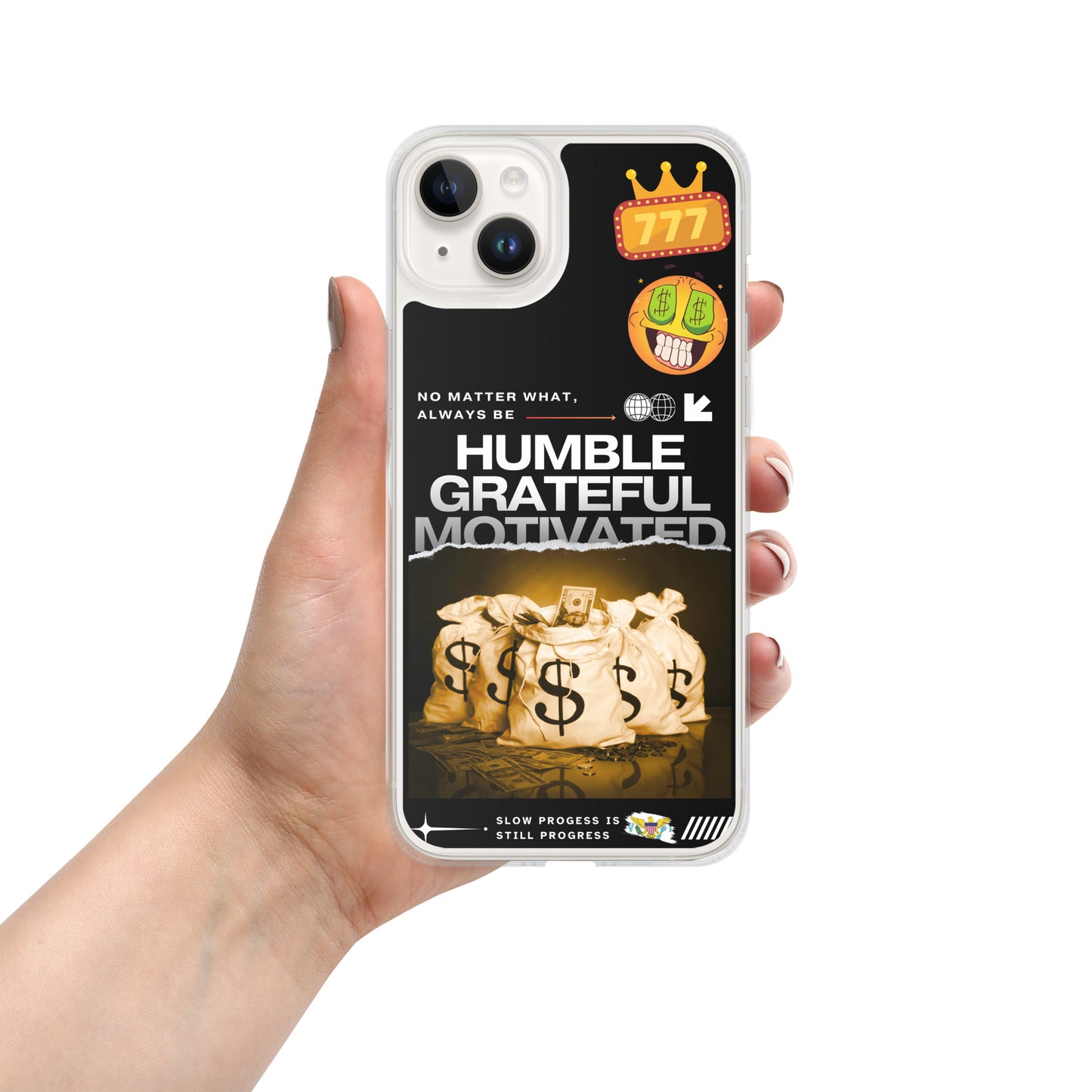 Grateful Hustle Exotic Lifestyle Case for iPhone® (Black)