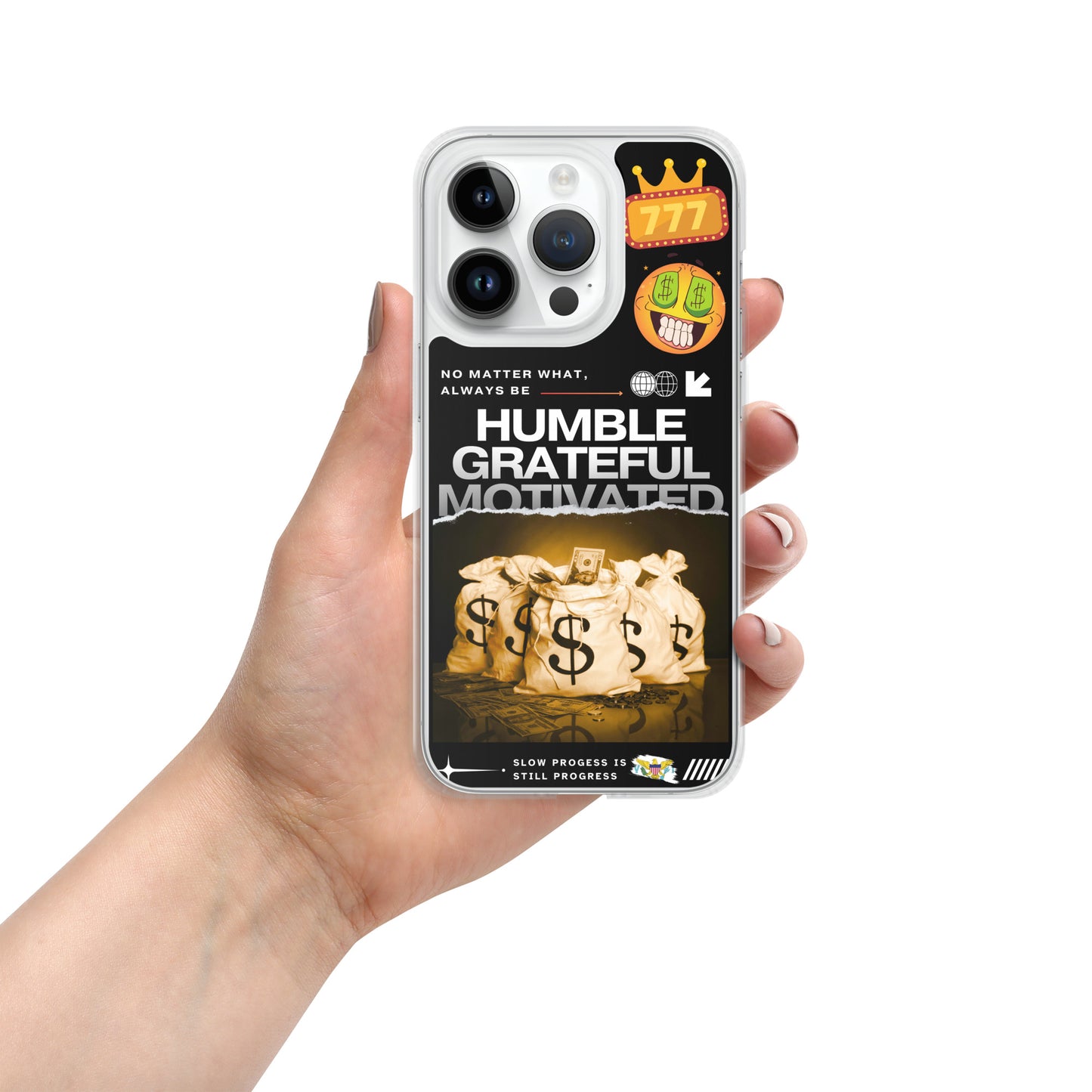 Grateful Hustle Exotic Lifestyle Case for iPhone® (Black)