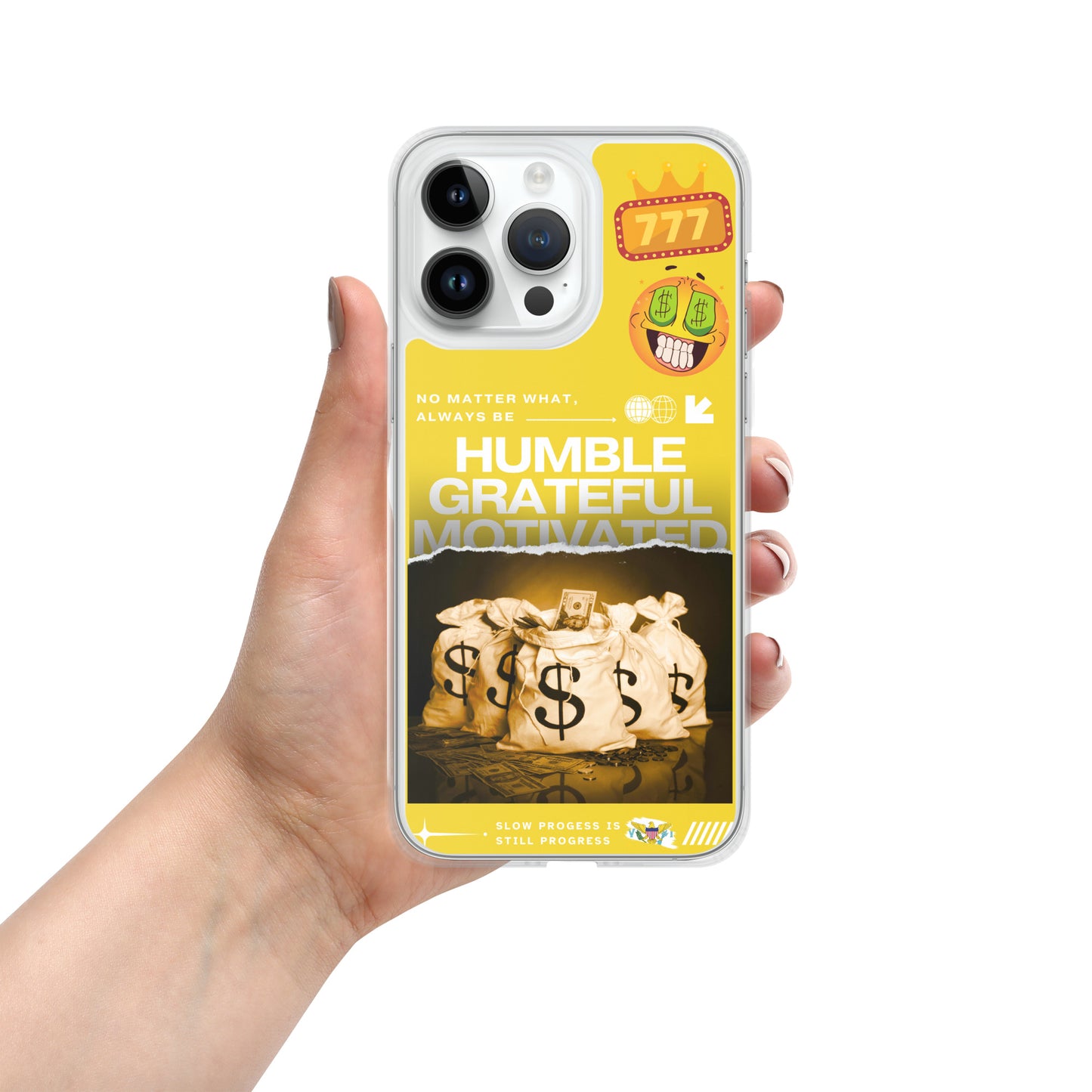 Grateful Hustle Exotic Lifestyle Case for iPhone® (Yellow)