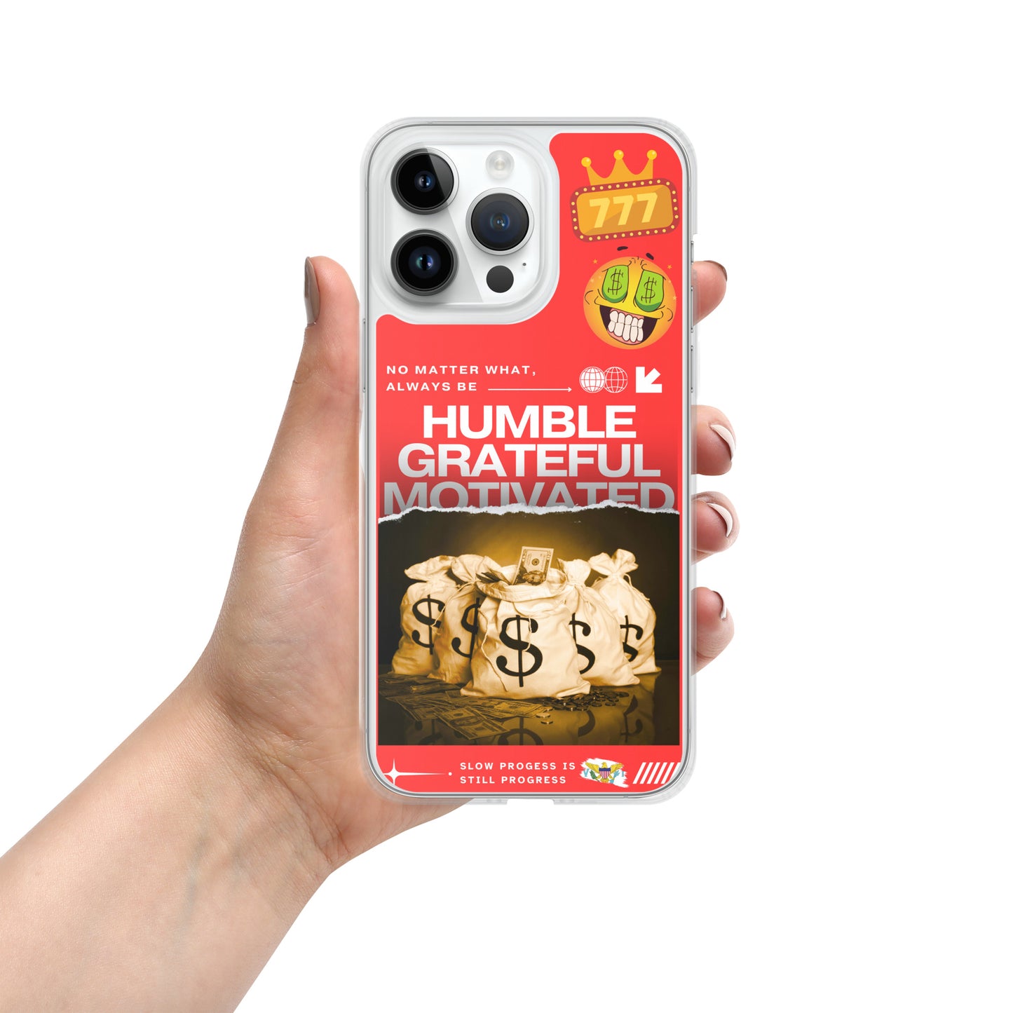 Grateful Hustle Exotic Lifestyle Case for iPhone® (Red)