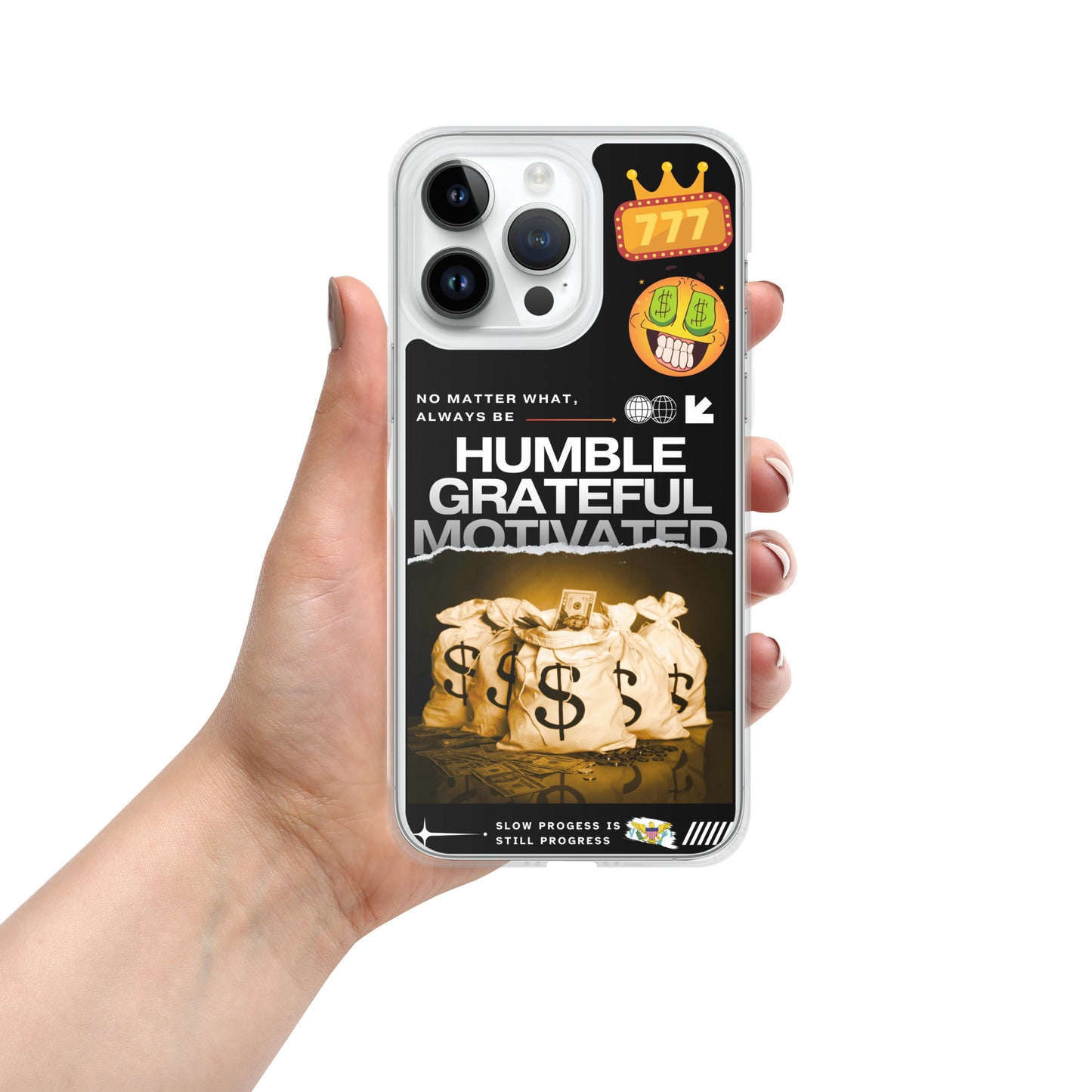 Grateful Hustle Exotic Lifestyle Case for iPhone® (Black)