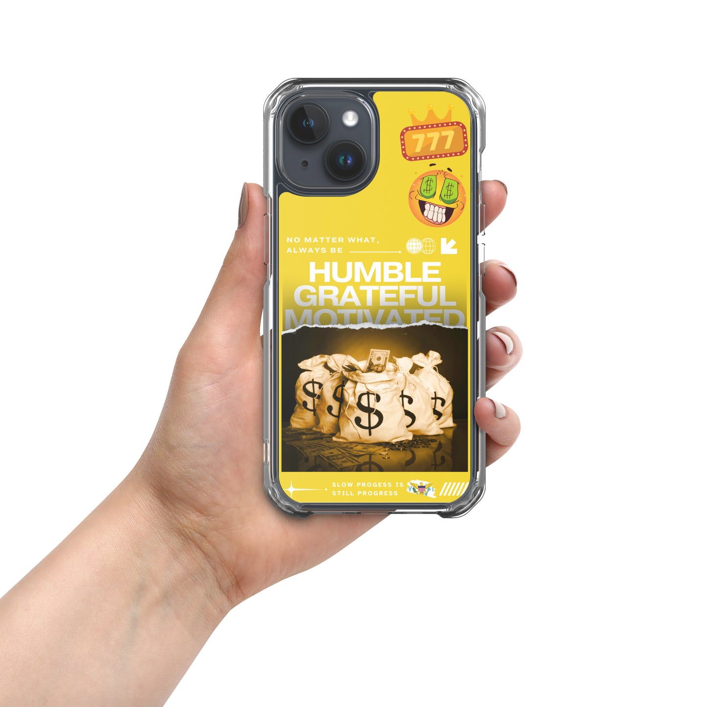 Grateful Hustle Exotic Lifestyle Case for iPhone® (Yellow)