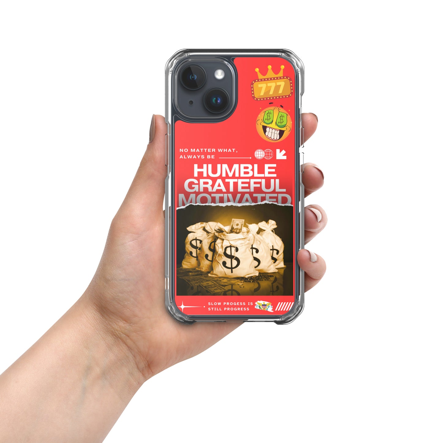 Grateful Hustle Exotic Lifestyle Case for iPhone® (Red)