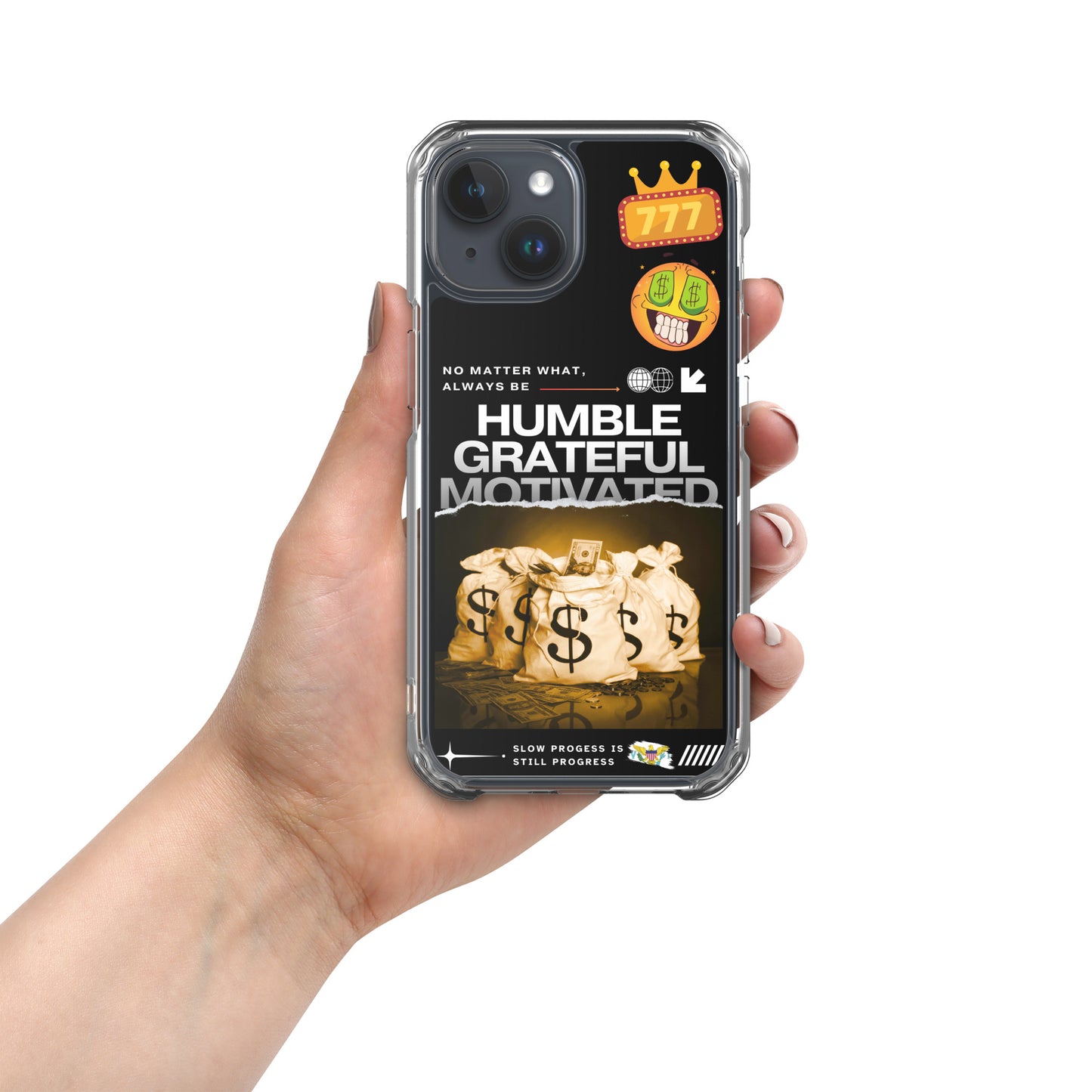 Grateful Hustle Exotic Lifestyle Case for iPhone® (Black)