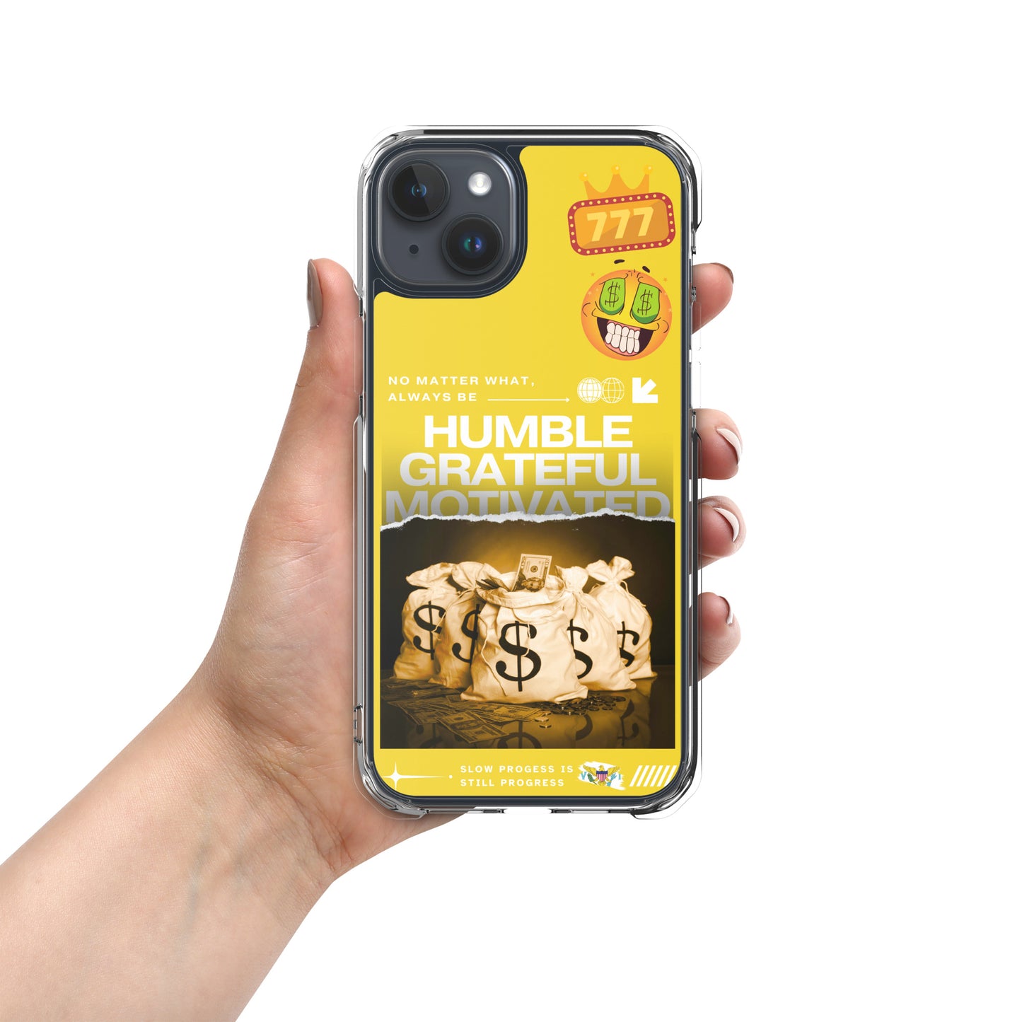 Grateful Hustle Exotic Lifestyle Case for iPhone® (Yellow)