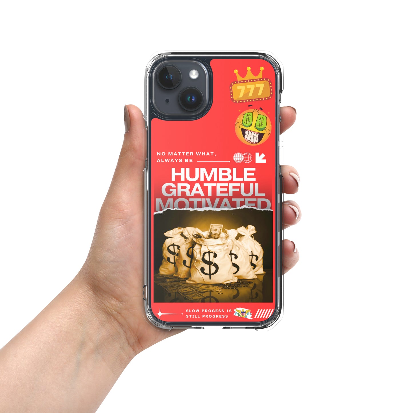 Grateful Hustle Exotic Lifestyle Case for iPhone® (Red)