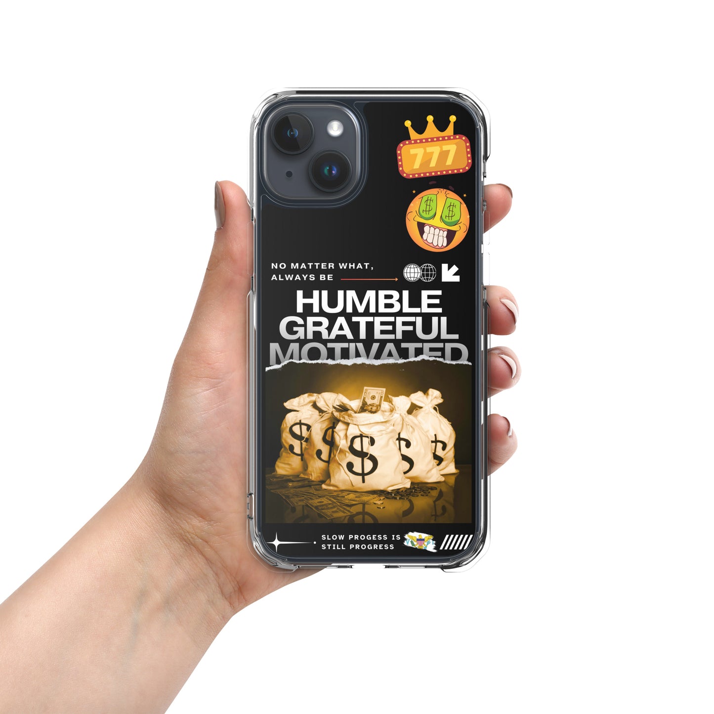 Grateful Hustle Exotic Lifestyle Case for iPhone® (Black)