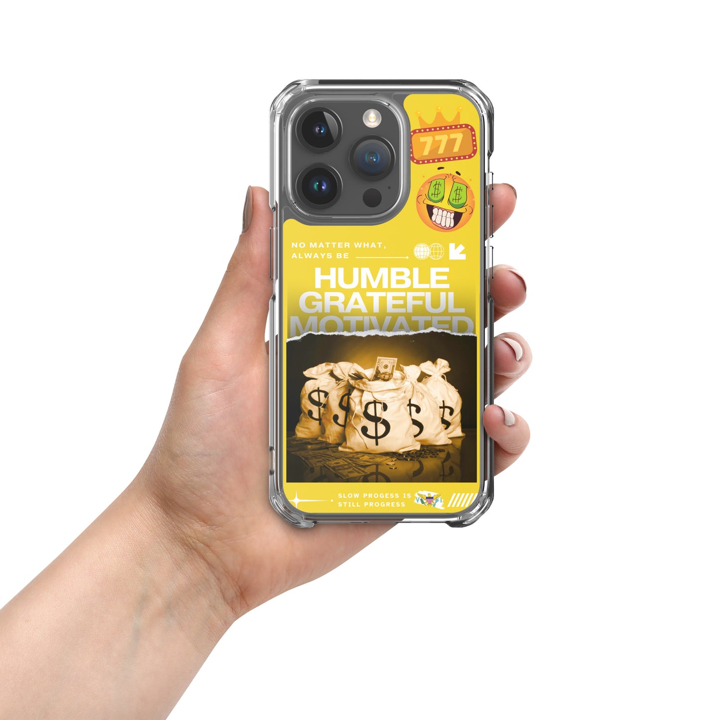 Grateful Hustle Exotic Lifestyle Case for iPhone® (Yellow)