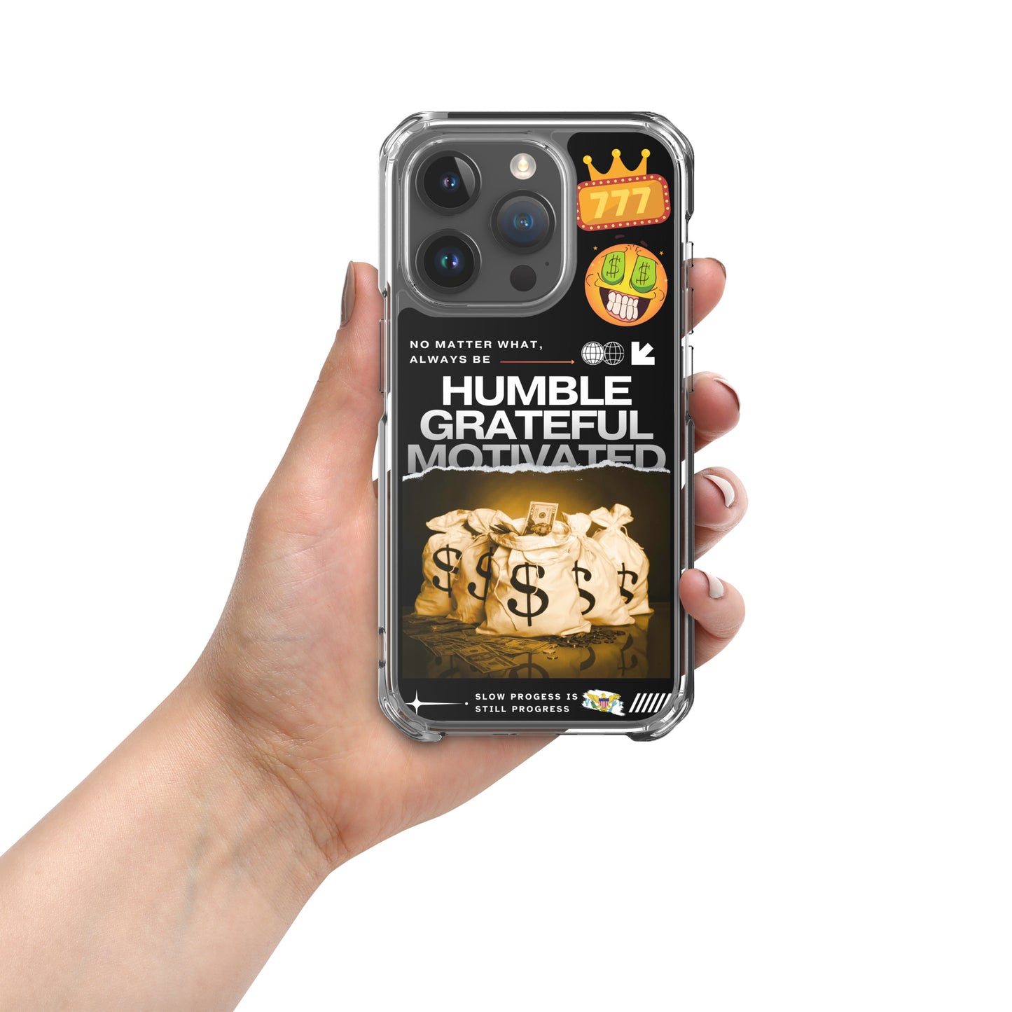 Grateful Hustle Exotic Lifestyle Case for iPhone® (Black)