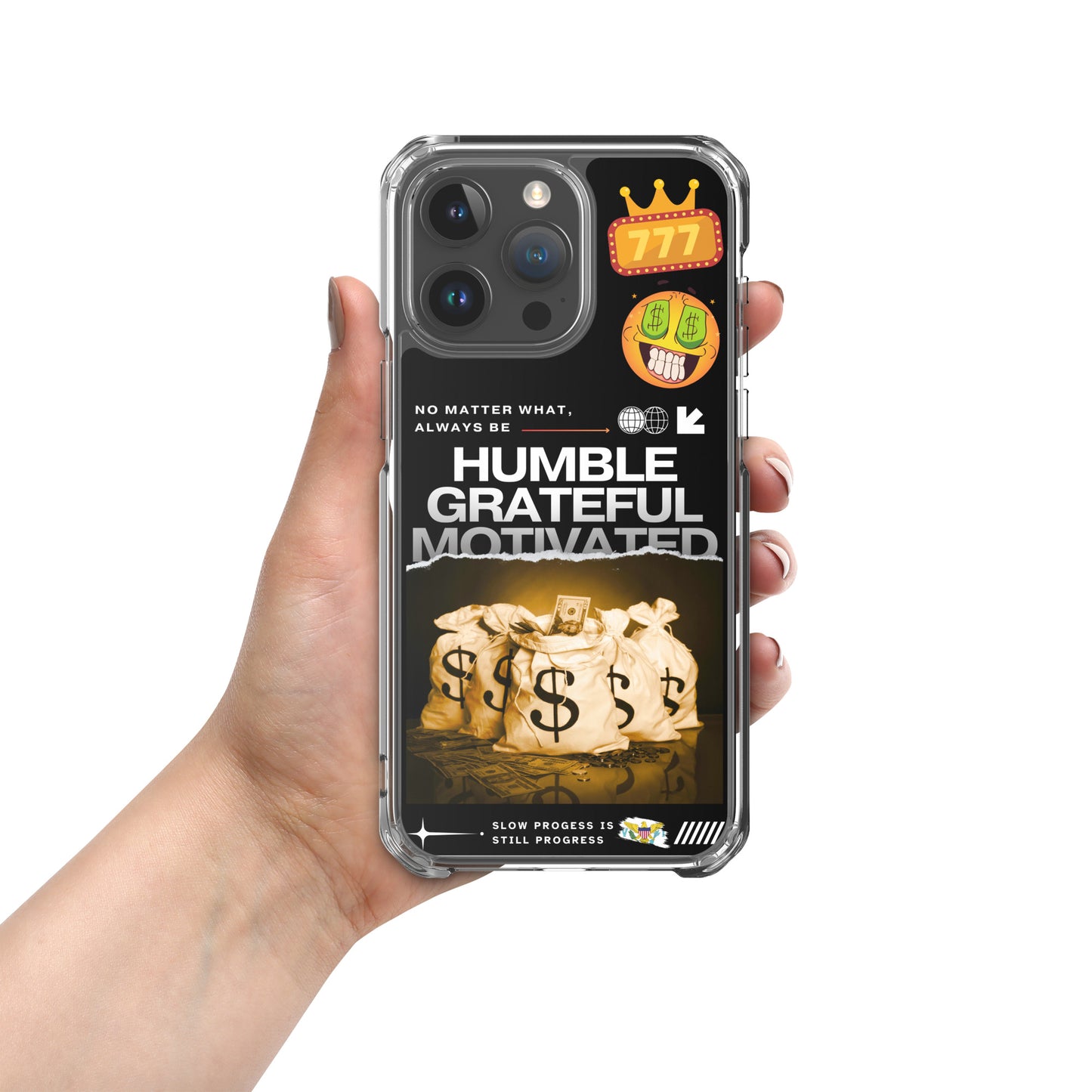 Grateful Hustle Exotic Lifestyle Case for iPhone® (Black)