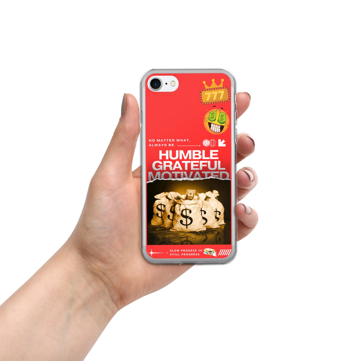 Grateful Hustle Exotic Lifestyle Case for iPhone® (Red)