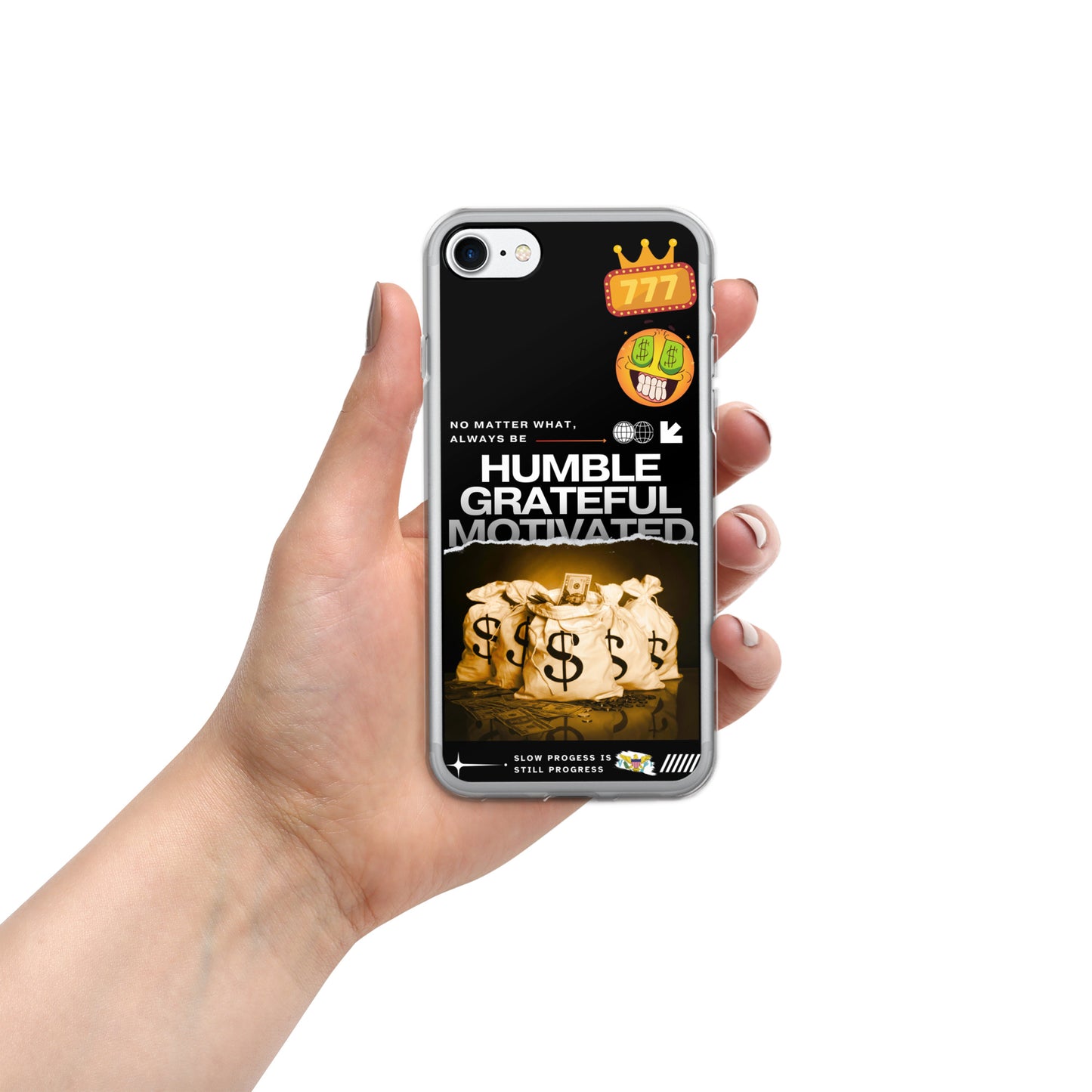 Grateful Hustle Exotic Lifestyle Case for iPhone® (Black)