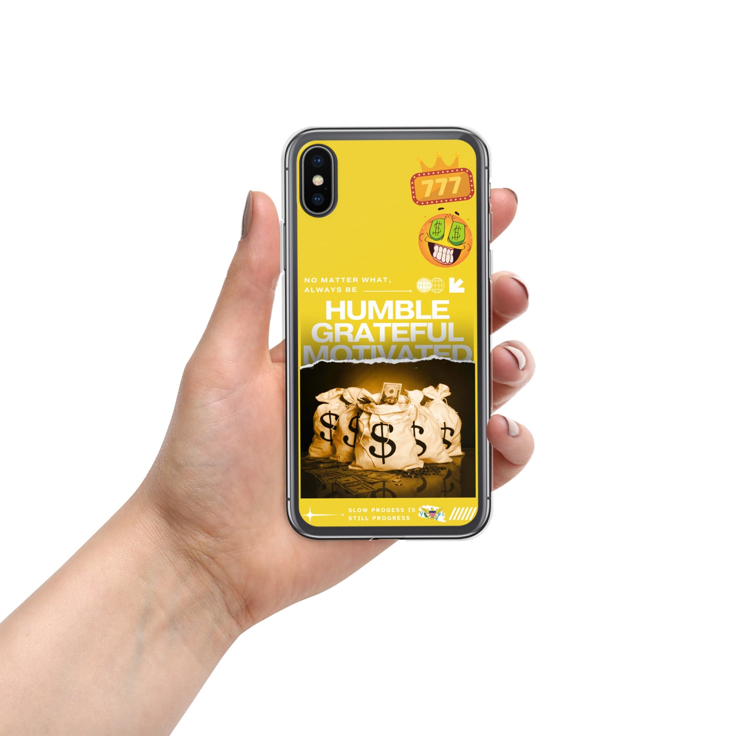 Grateful Hustle Exotic Lifestyle Case for iPhone® (Yellow)