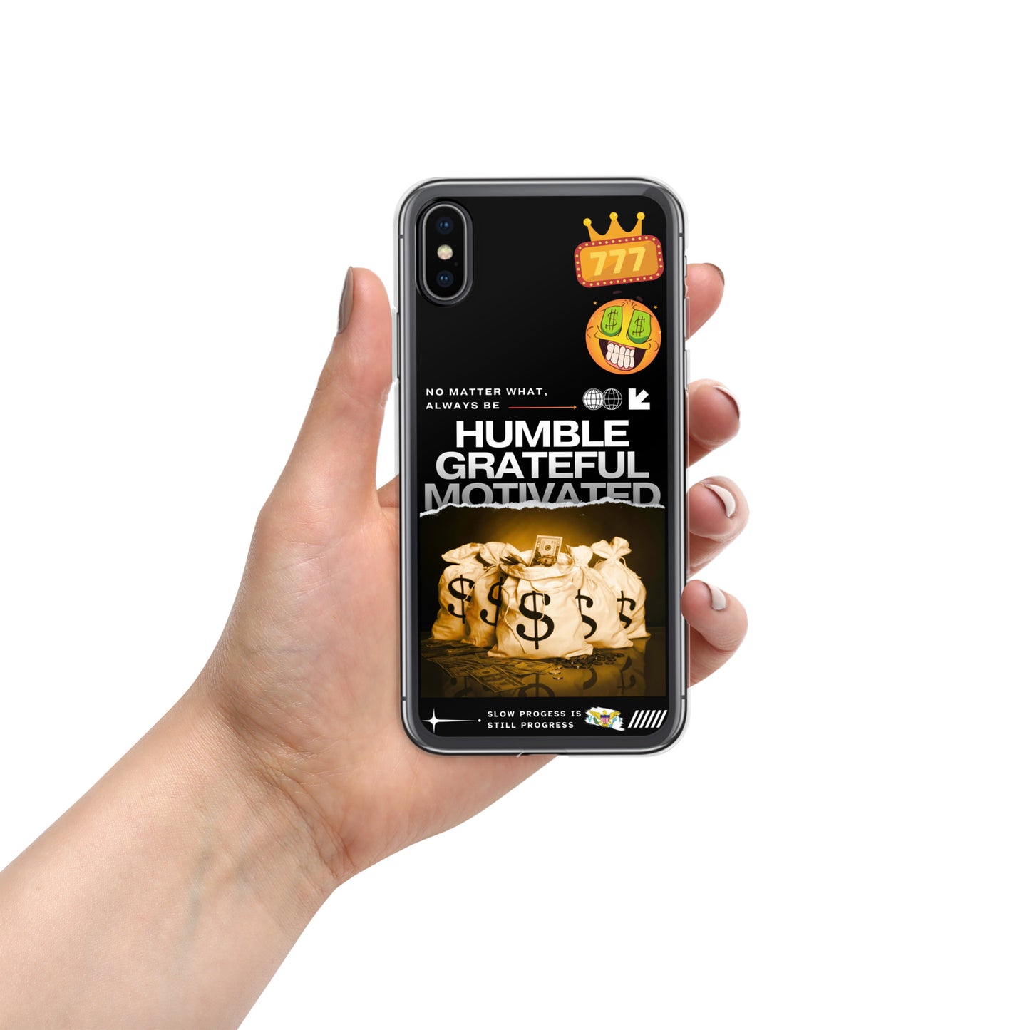 Grateful Hustle Exotic Lifestyle Case for iPhone® (Black)