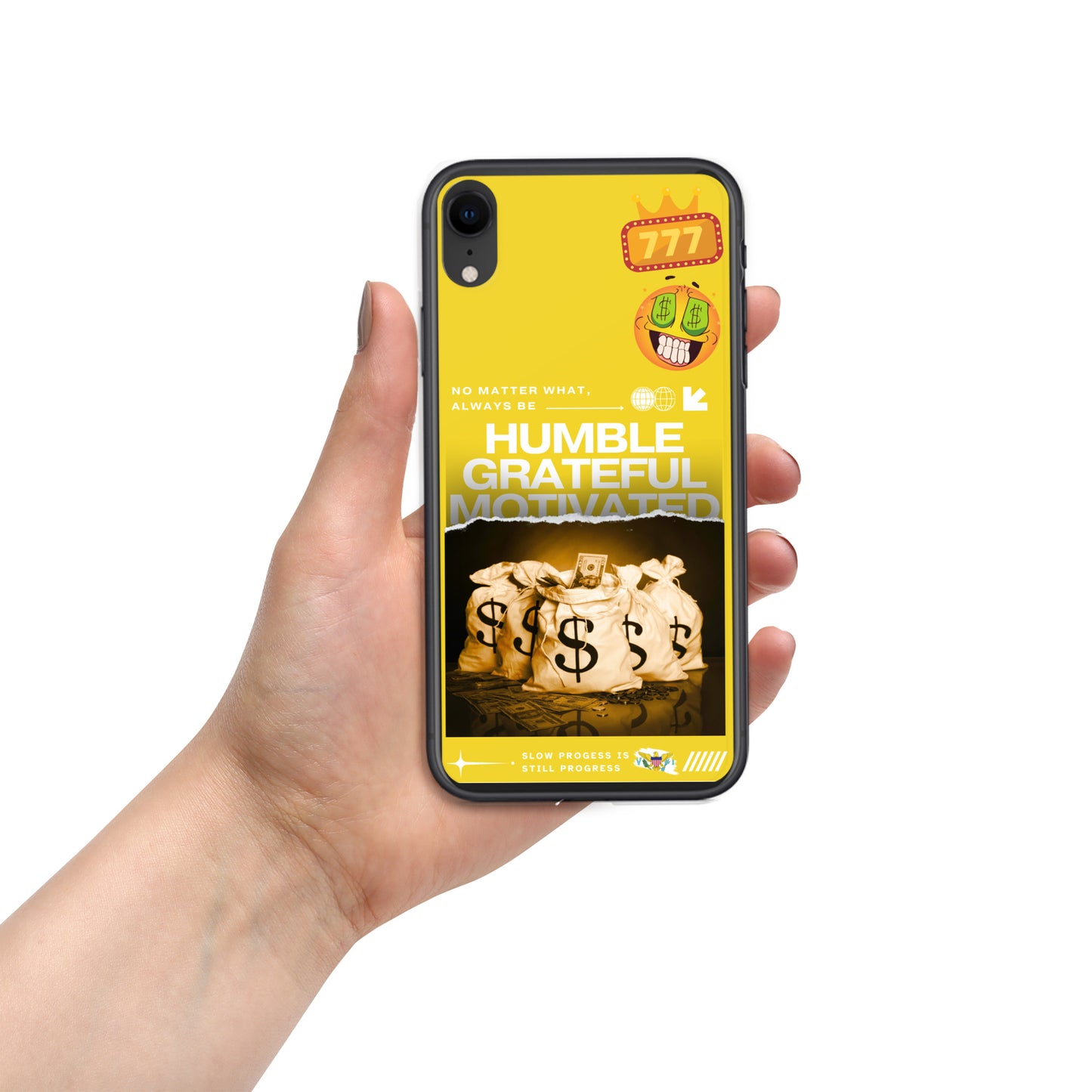 Grateful Hustle Exotic Lifestyle Case for iPhone® (Yellow)