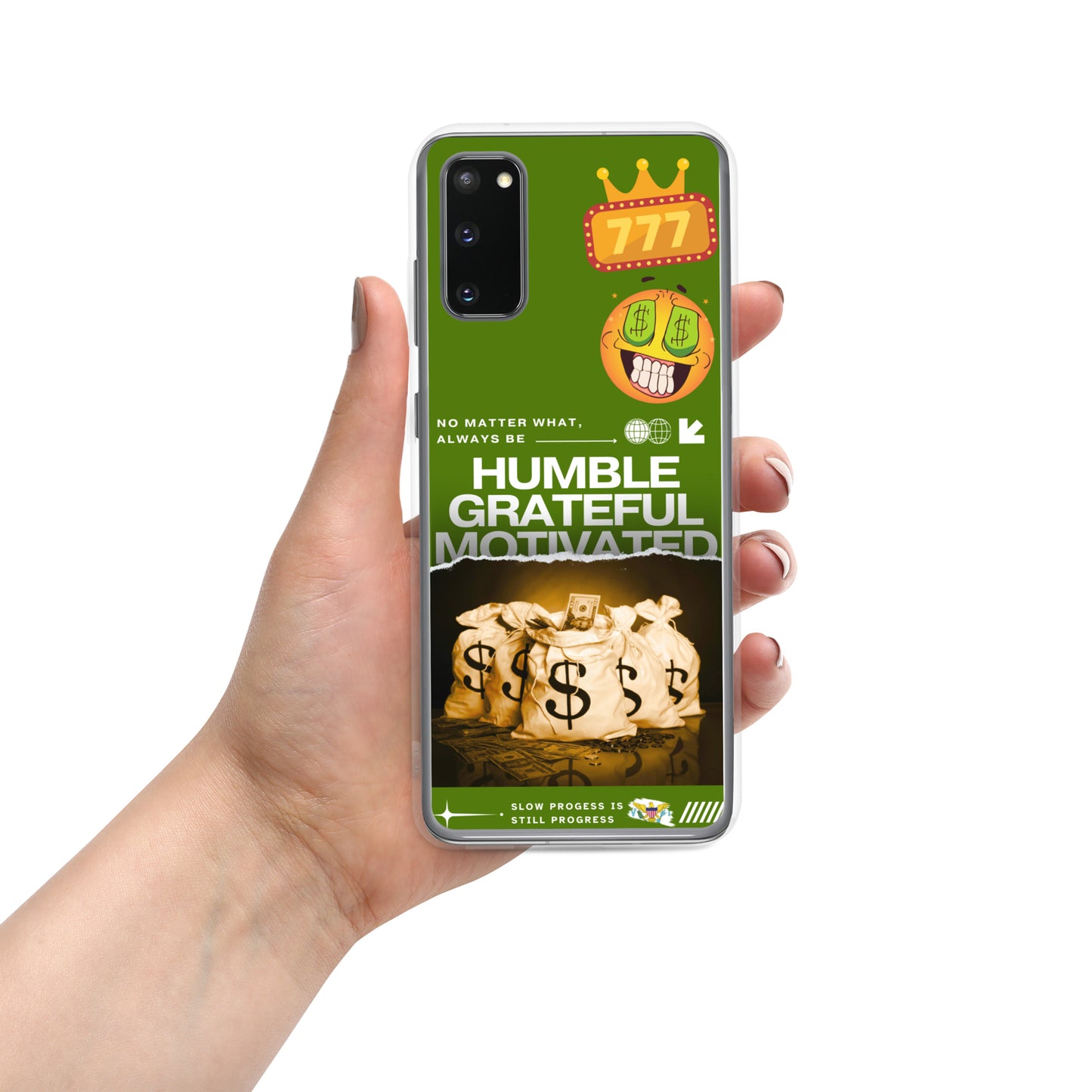 Grateful Hustle Exotic Lifestyle Case for Samsung® (Dark Green)