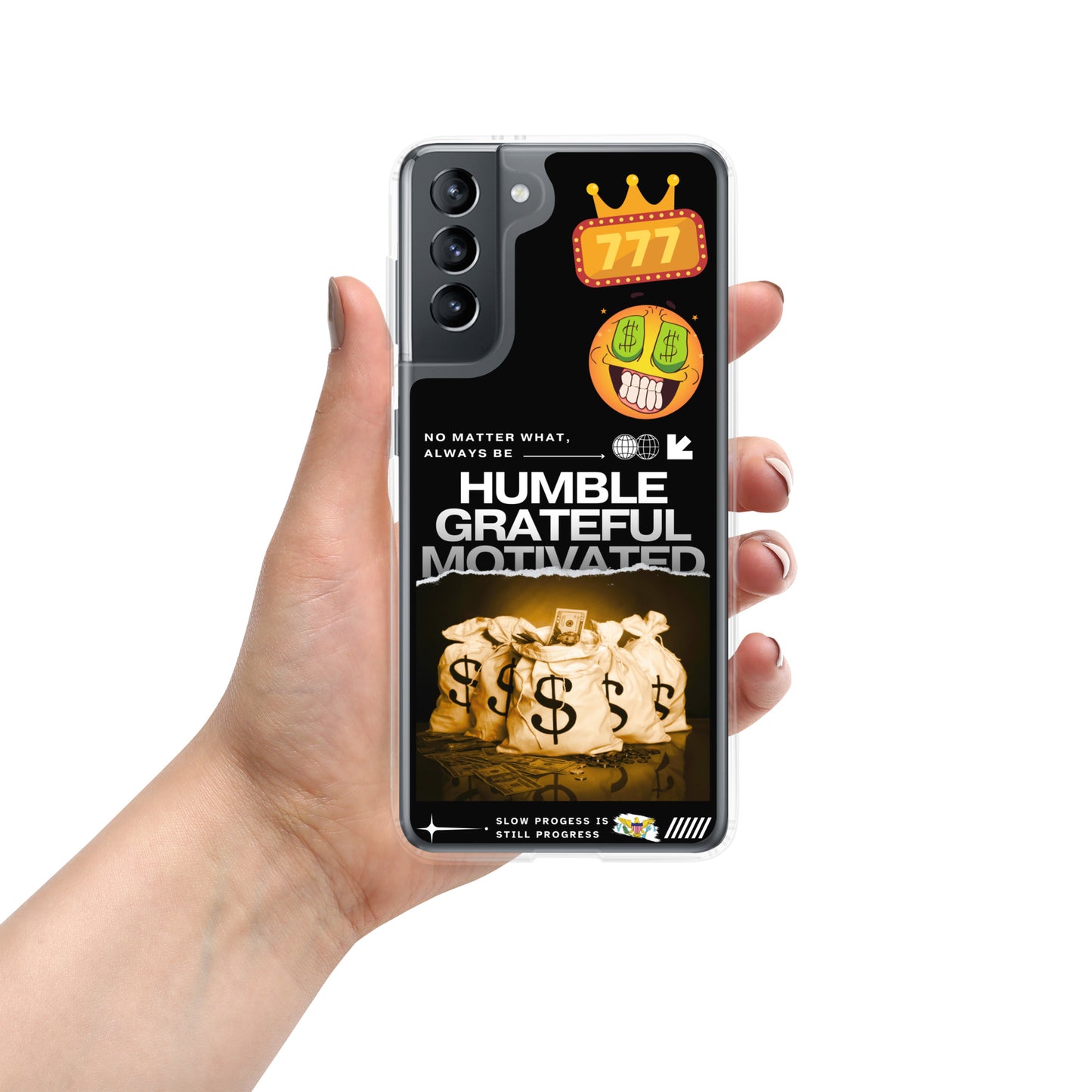 Grateful Hustle Exotic Lifestyle Case for Samsung® (Black)