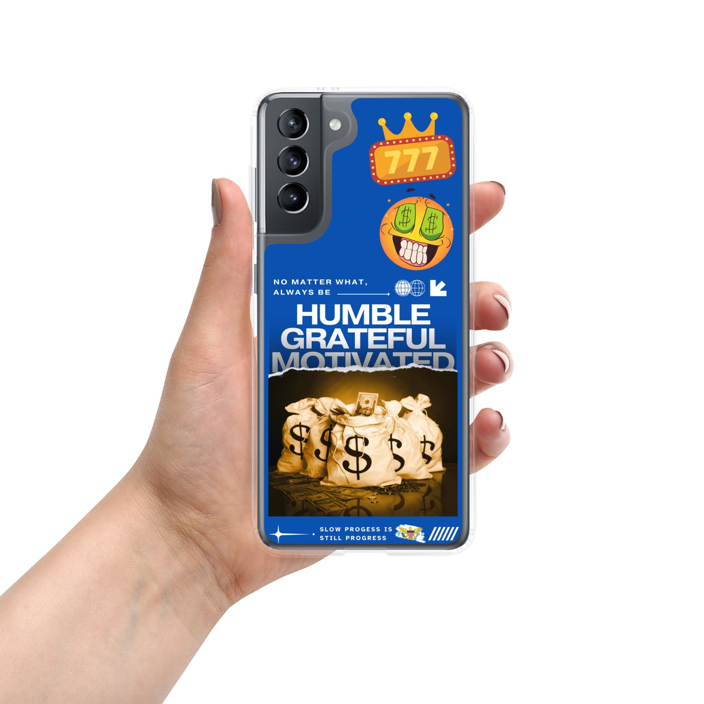 Grateful Hustle Exotic Lifestyle Case for Samsung® (Blue)