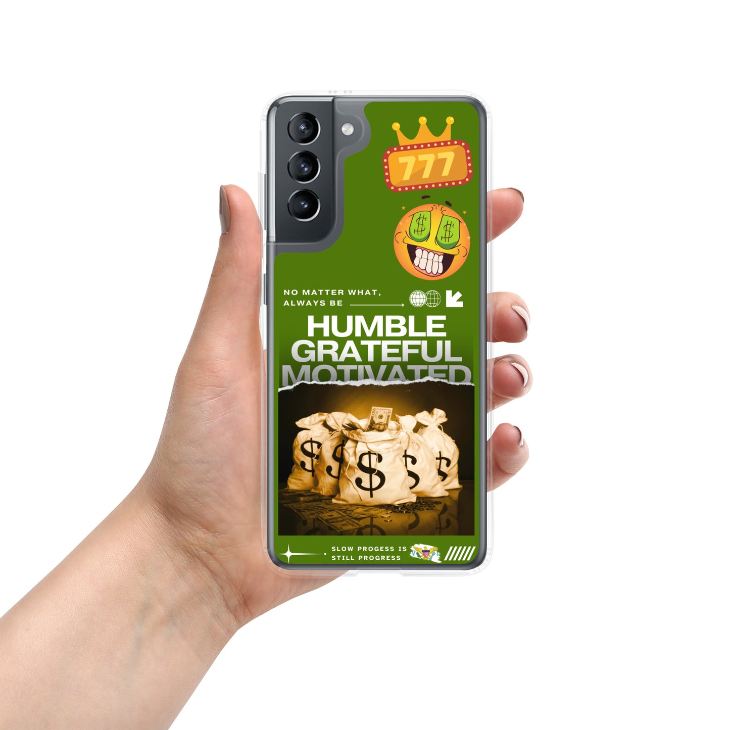 Grateful Hustle Exotic Lifestyle Case for Samsung® (Dark Green)