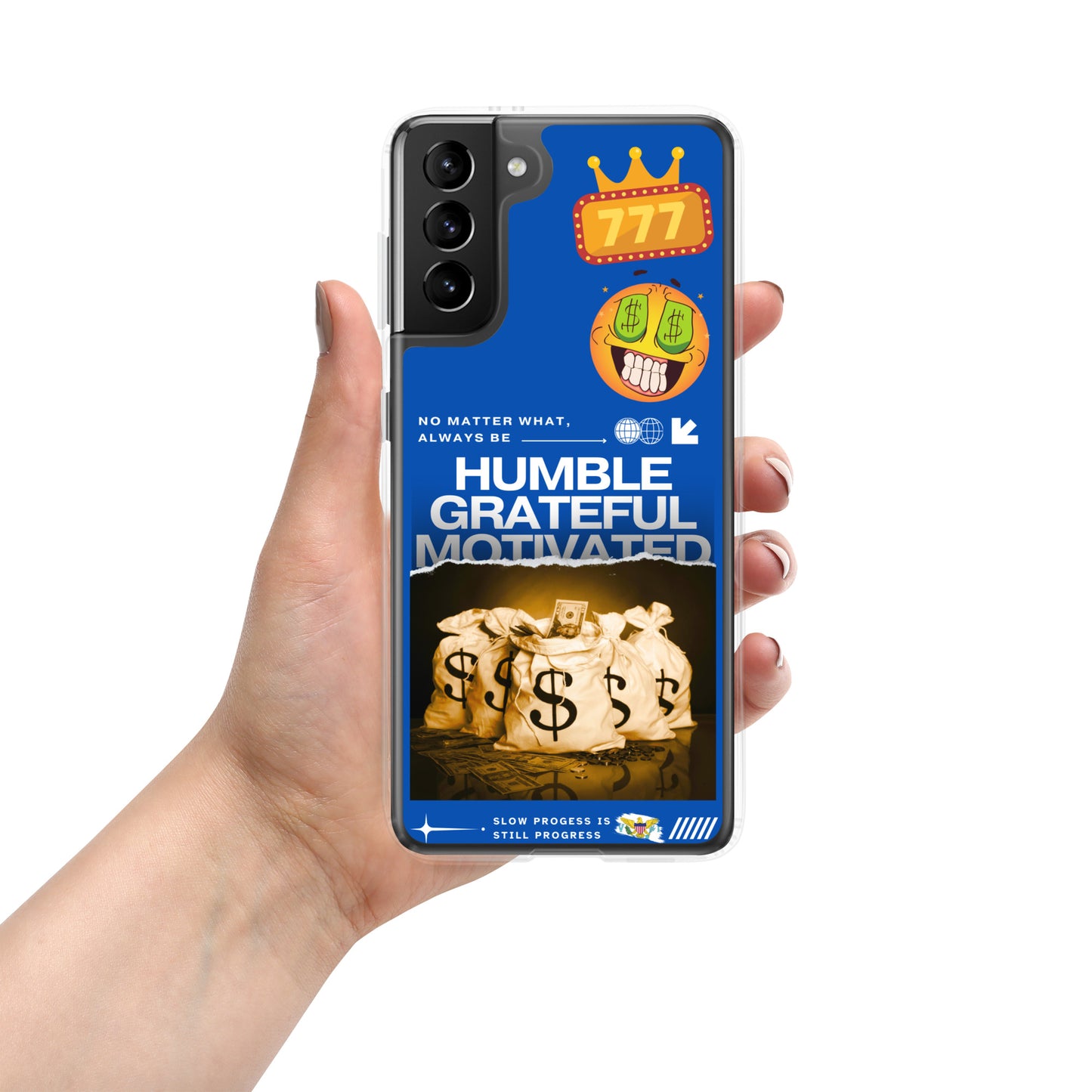 Grateful Hustle Exotic Lifestyle Case for Samsung® (Blue)