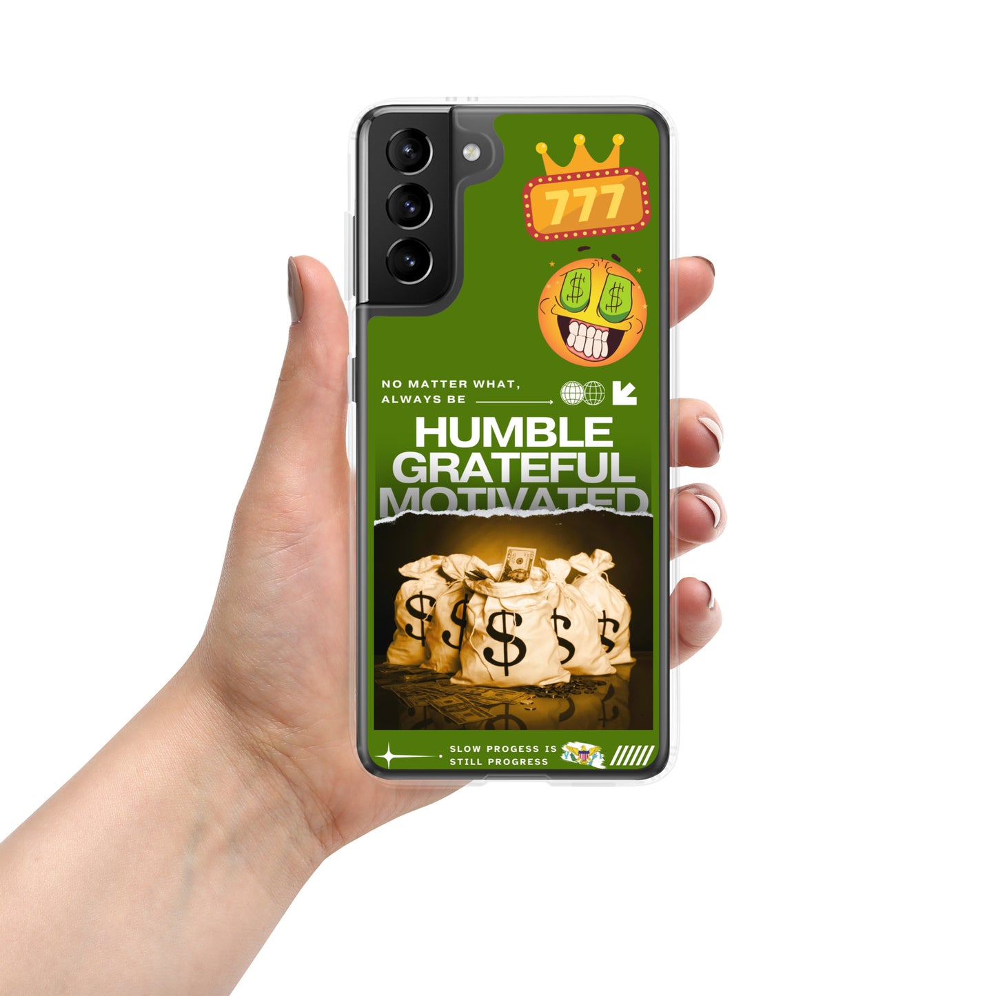 Grateful Hustle Exotic Lifestyle Case for Samsung® (Dark Green)